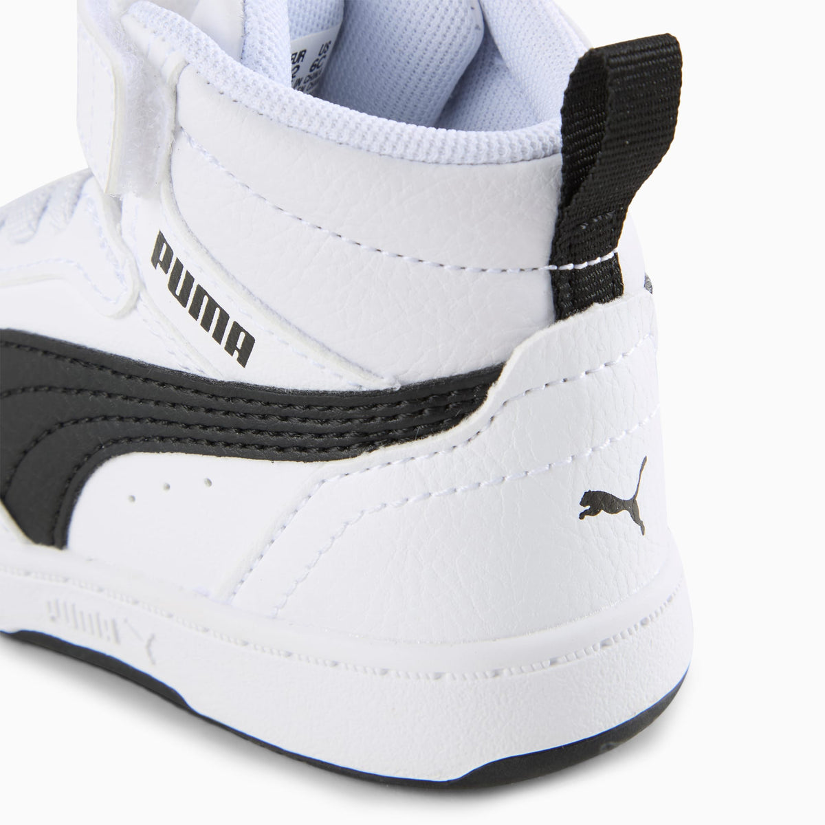 Sneaker PUMA Rebound V6 Mid per bimbi ai primi passi - Bianco