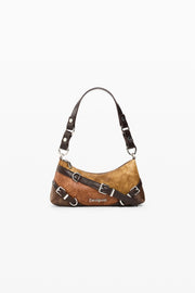 Borsa con Fibbie Media - Marrone