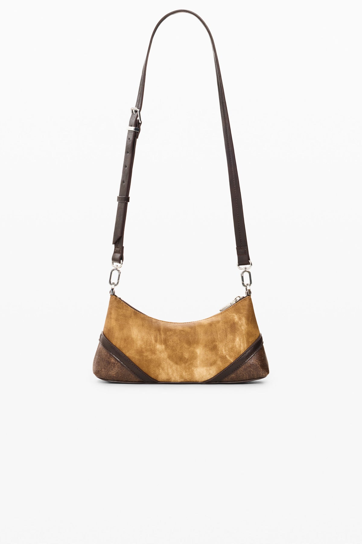 Borsa con Fibbie Media - Marrone