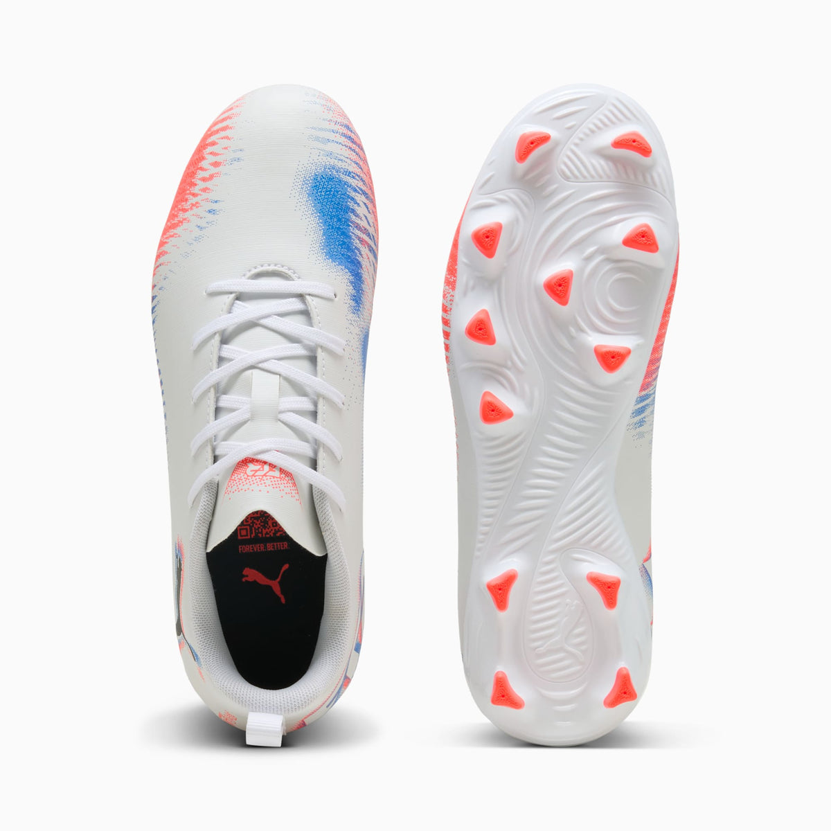 Scarpe da calcio FUTURE 8 PLAY FG/AG per ragazzi - Bianco