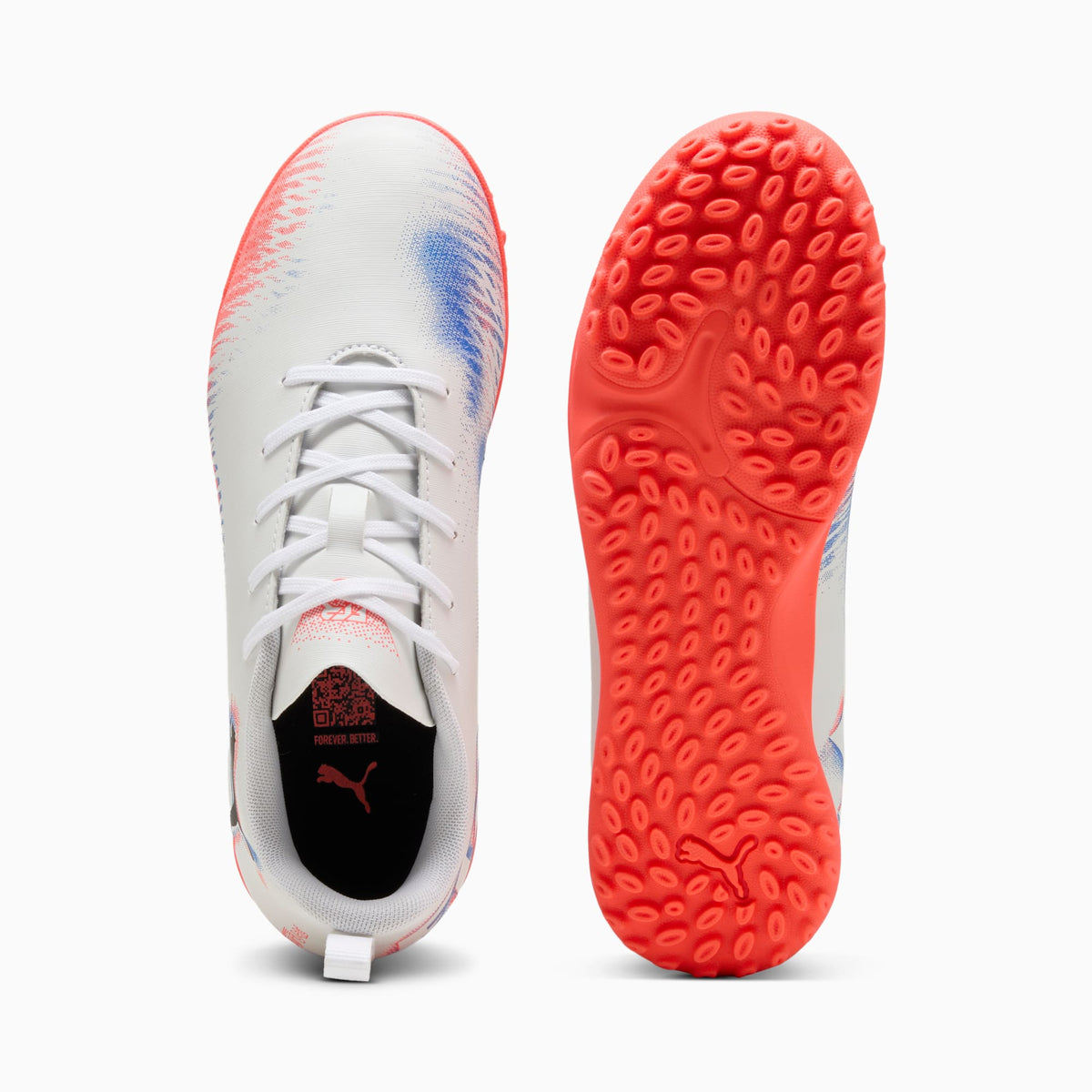Scarpe da calcio FUTURE 8 PLAY TT per ragazzi - Bianco