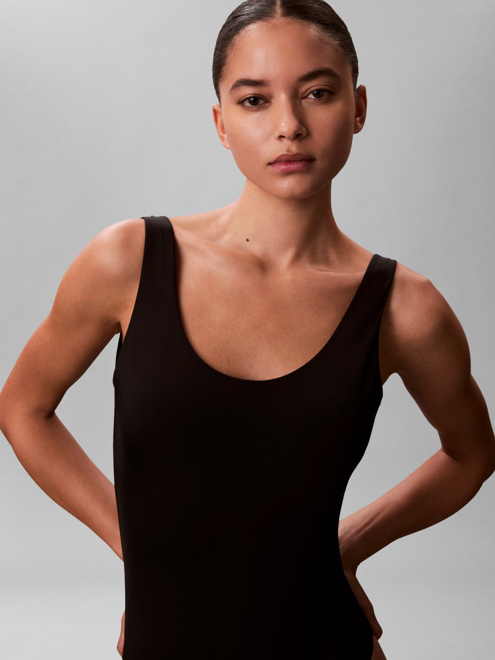 Calvin Klein Costume Intero CK Icon Scoop Back Multicolor