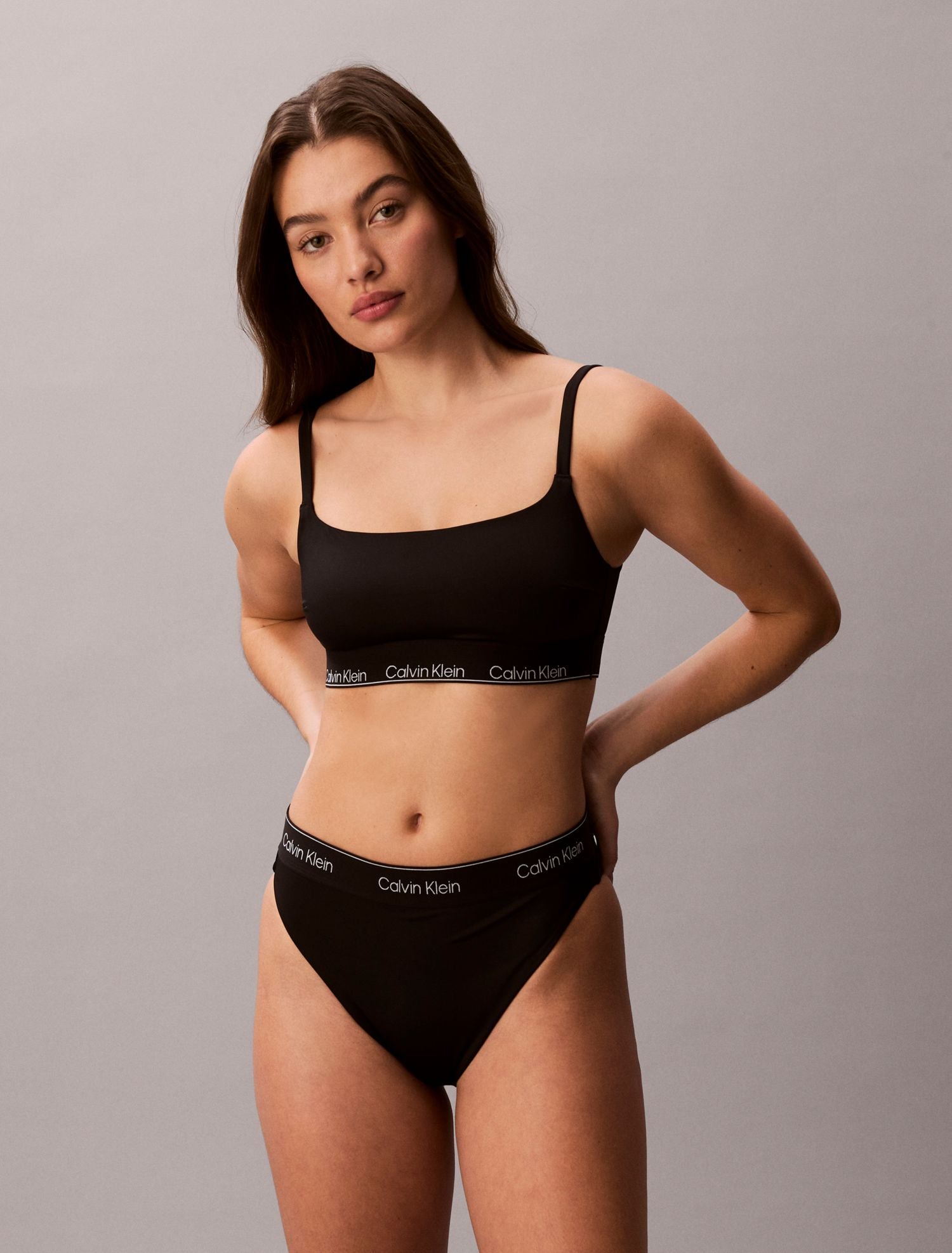 Calvin Klein Costume Slip Bikini Nero