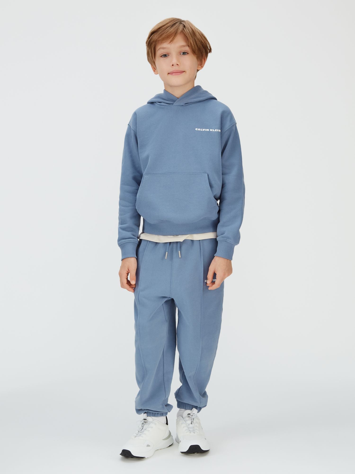 Calvin Klein Felpa con Cappuccio Blu