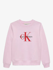 Calvin Klein Felpa Monogram Terry CN Rosa
