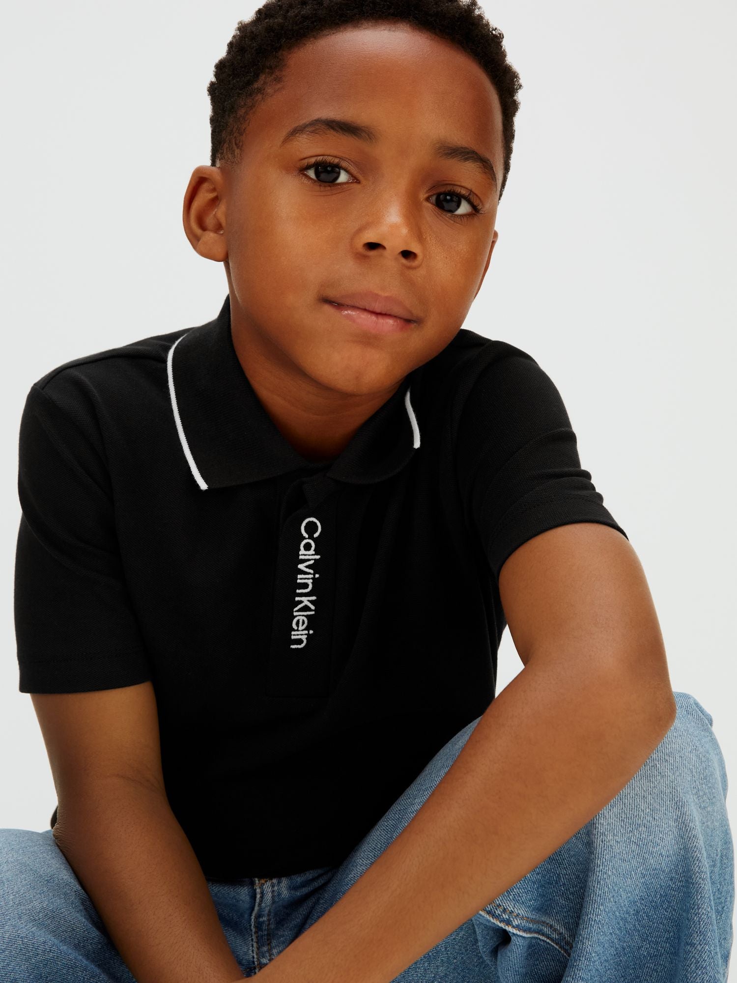 Calvin Klein Polo Logo Nero