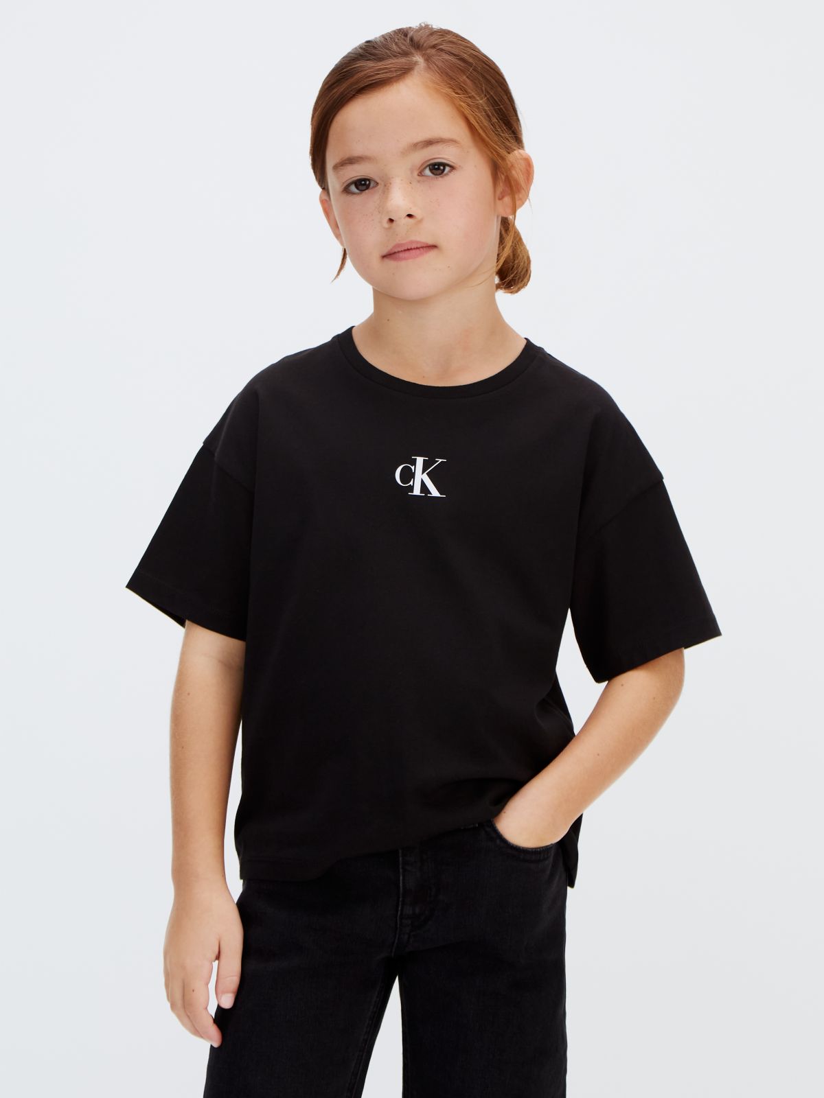 Calvin Klein T-Shirt CK Mono Boxy Nero