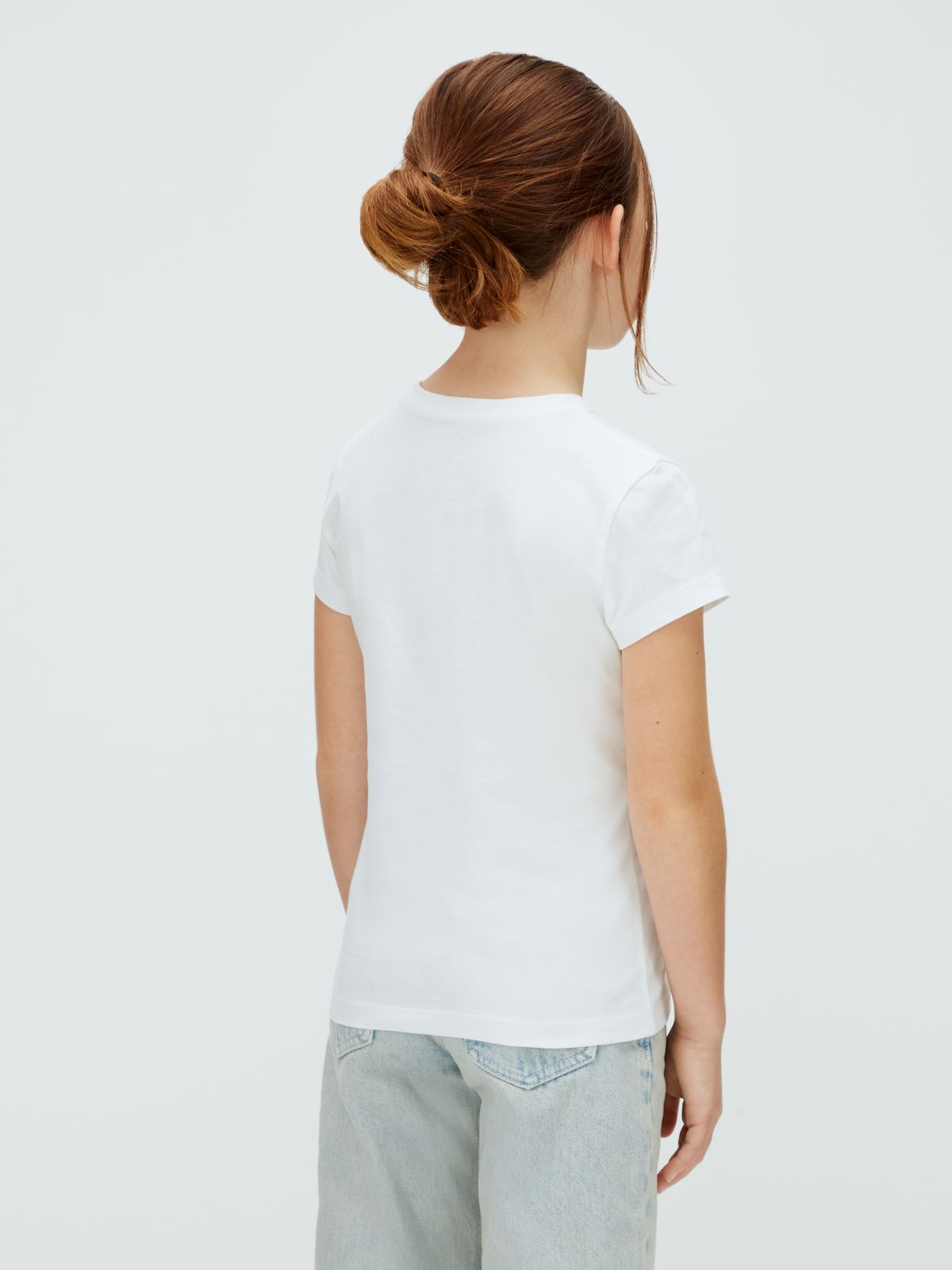 Calvin Klein T-Shirt Junior Logo Bianco