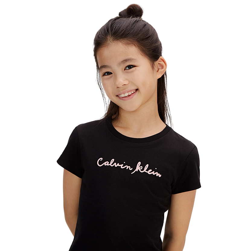 Calvin Klein T-Shirt Junior Logo Tee Nero
