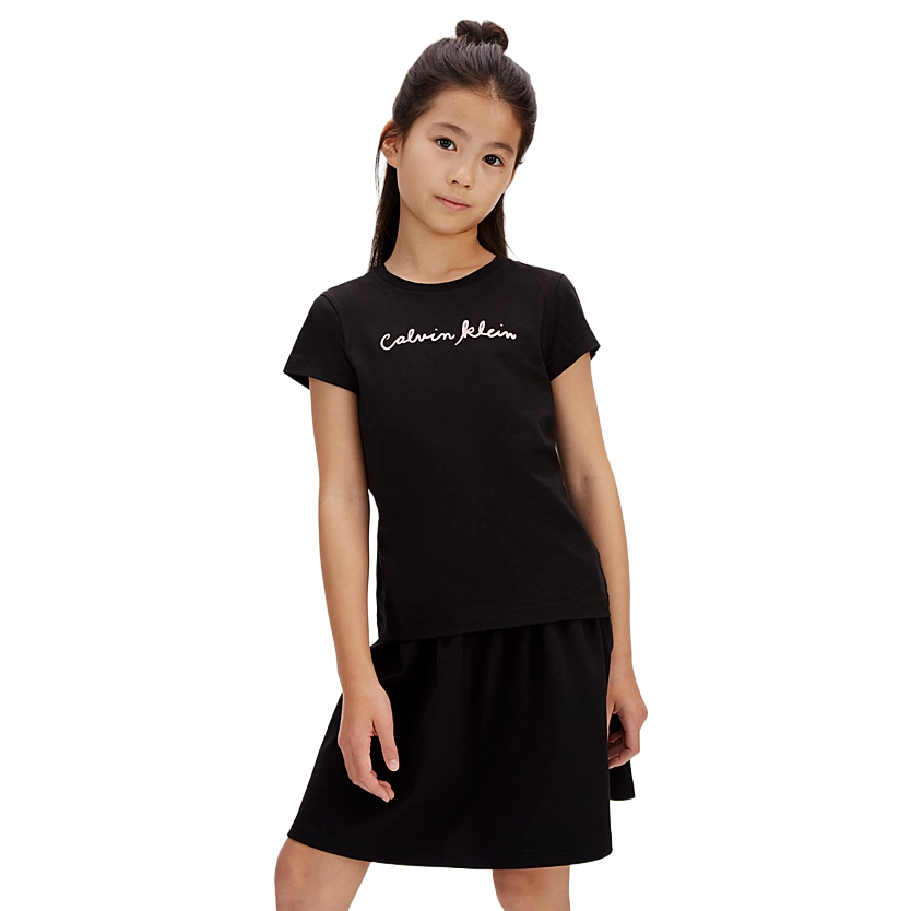 Calvin Klein T-Shirt Junior Logo Tee Nero