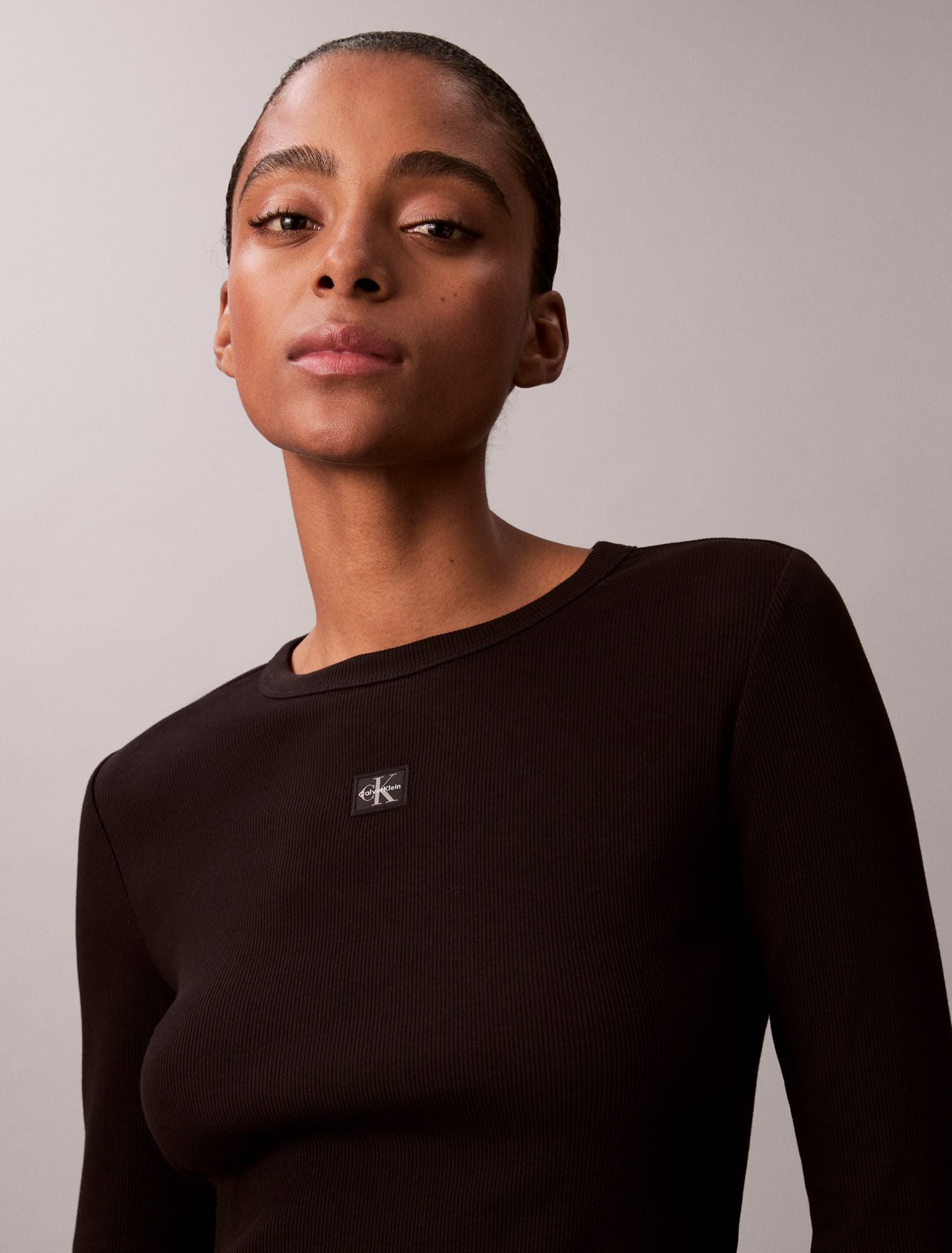 Calvin Klein Maglia a Manica Lunga a Maniche Lunghe Nero