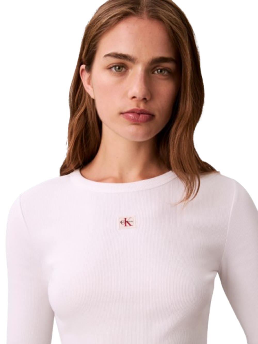 Calvin Klein Maglia a Manica Lunga Manica Lunga Bianco