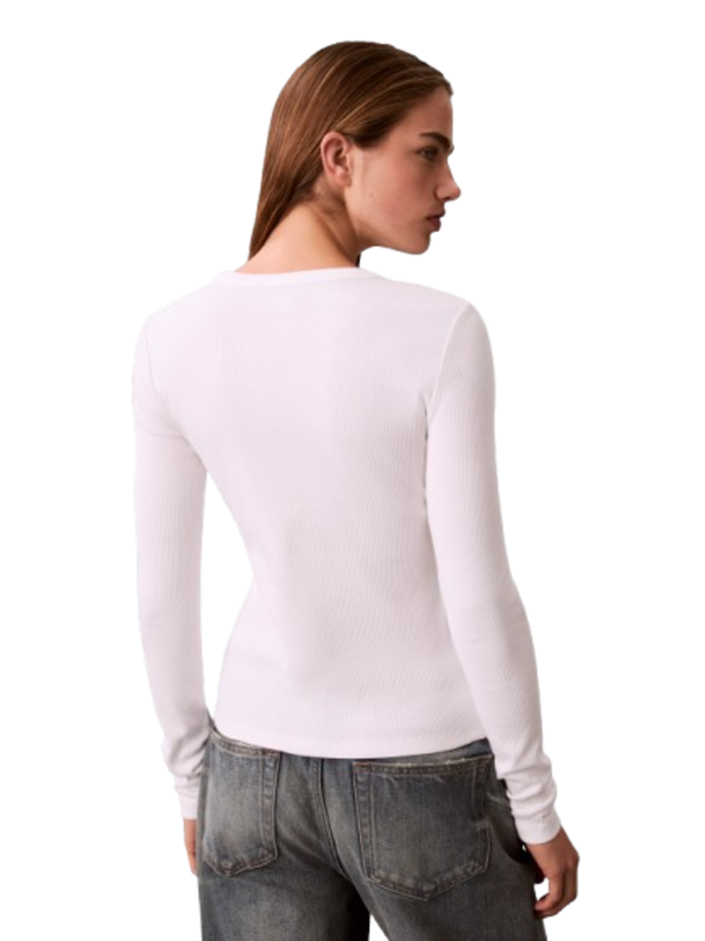Calvin Klein Maglia a Manica Lunga Manica Lunga Bianco
