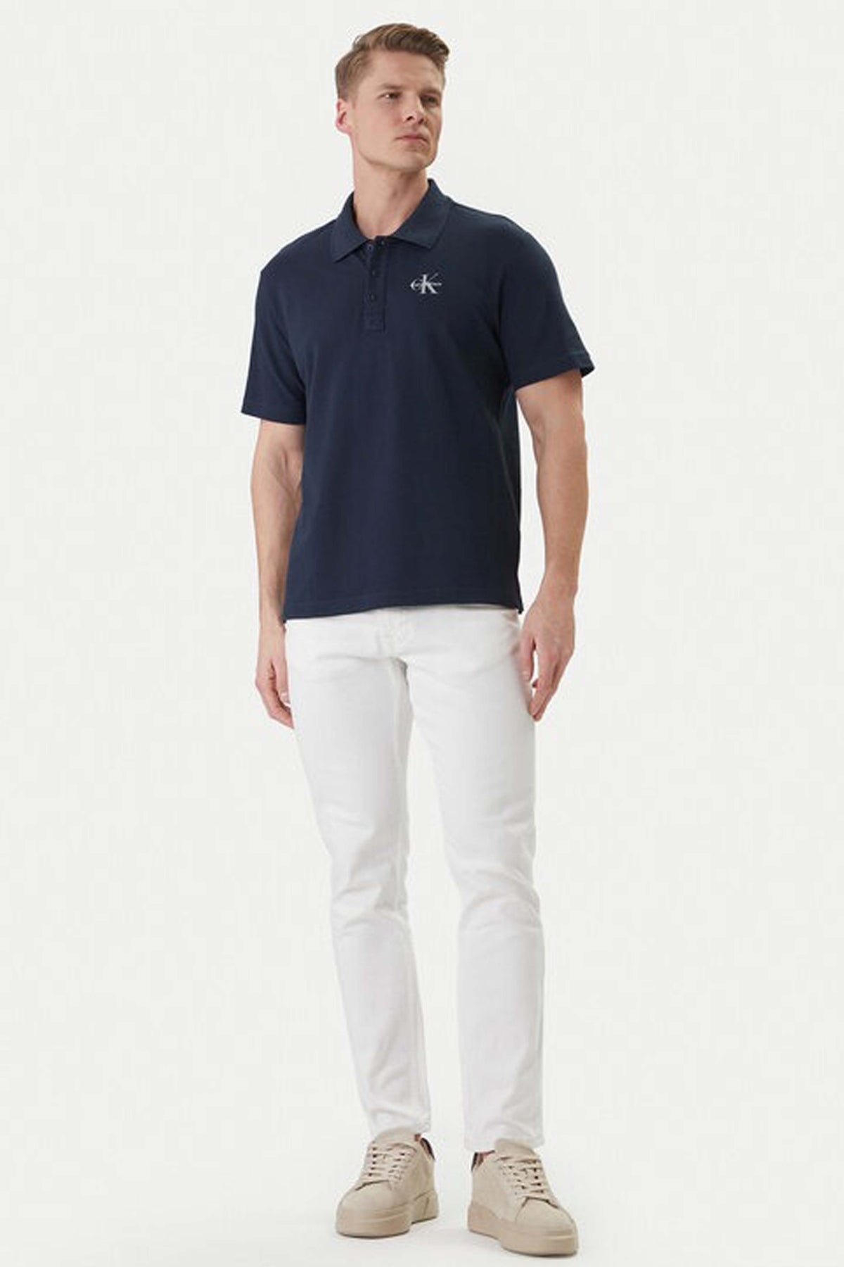 Calvin Klein Polo Monologo Casual Blu