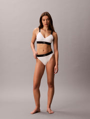 Calvin Klein Slip Monogram High Waist Bianco