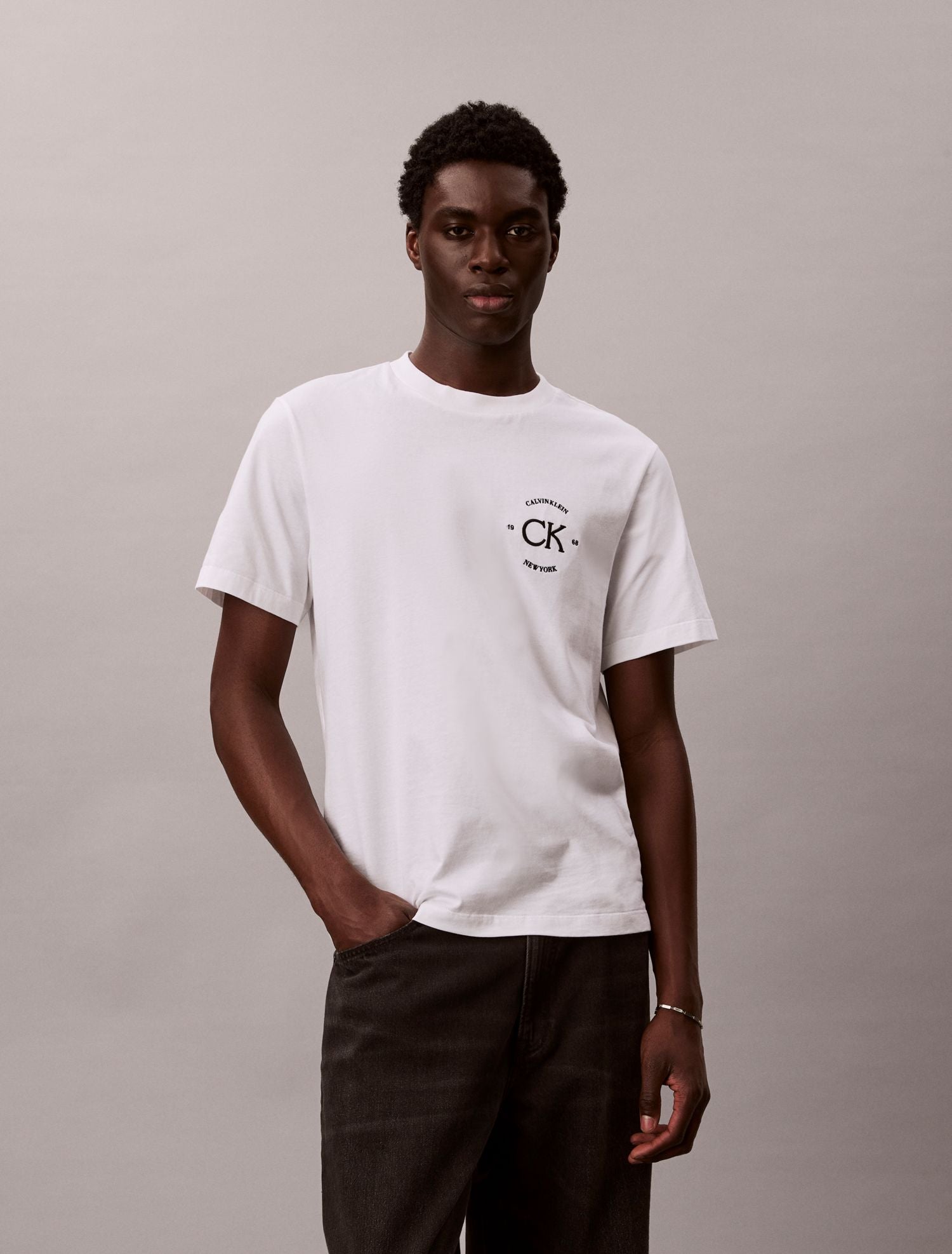 Calvin Klein T-Shirt Hero Logo Bianco