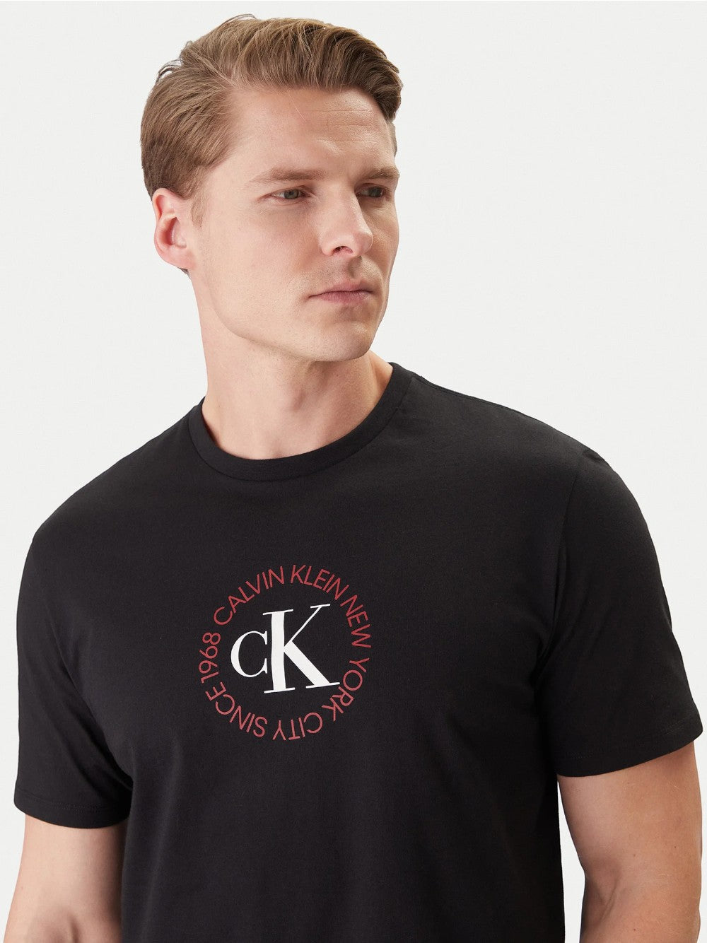 Calvin Klein T-Shirt Logo Tondo Nero