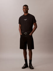 Calvin Klein T-Shirt Micro Monologo Nero