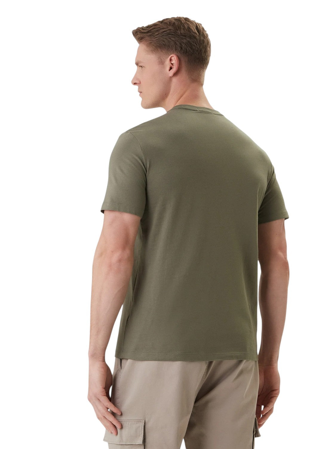 Calvin Klein T-Shirt Monogram Cotone Verde
