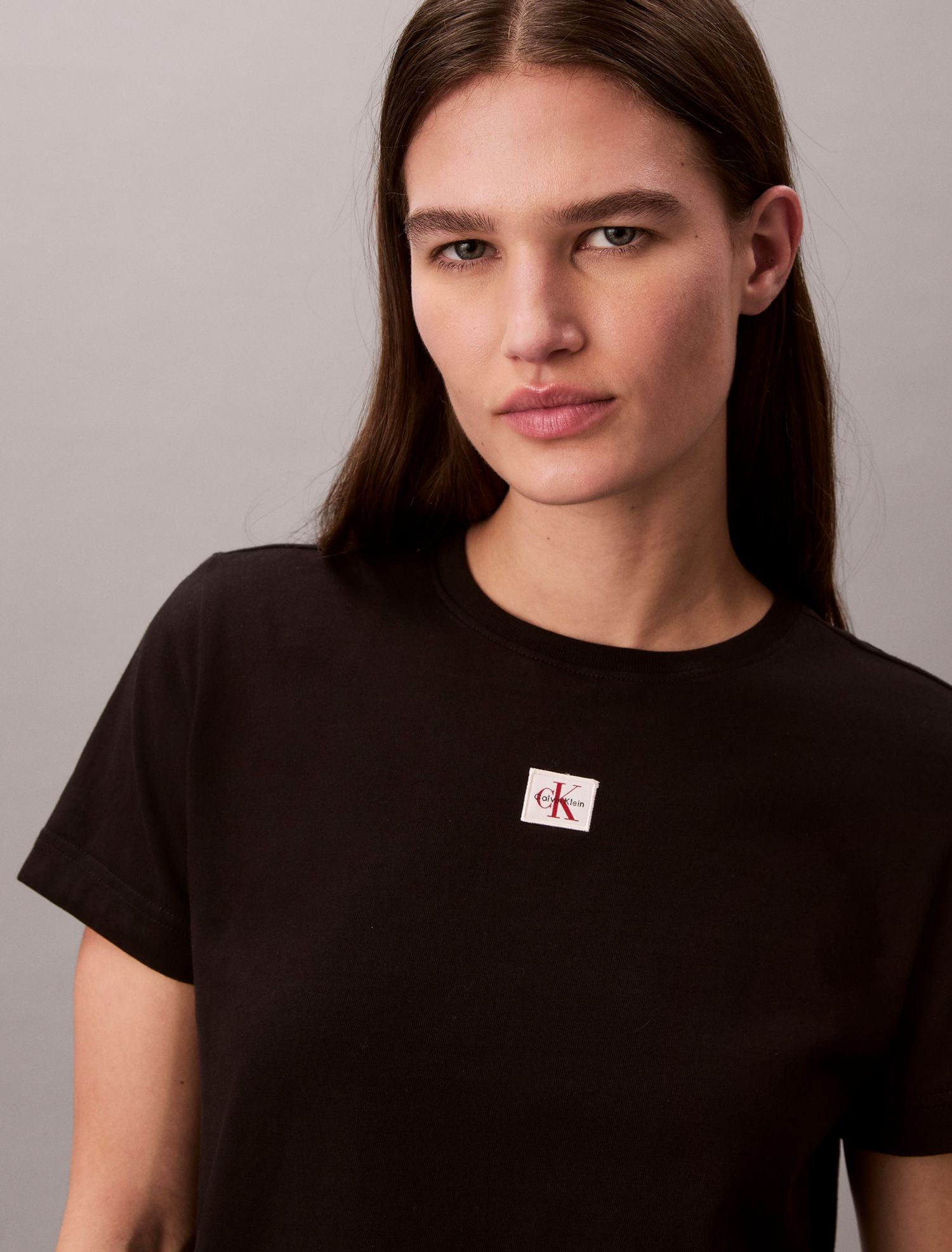 Calvin Klein T-Shirt Monogram Logo Nero