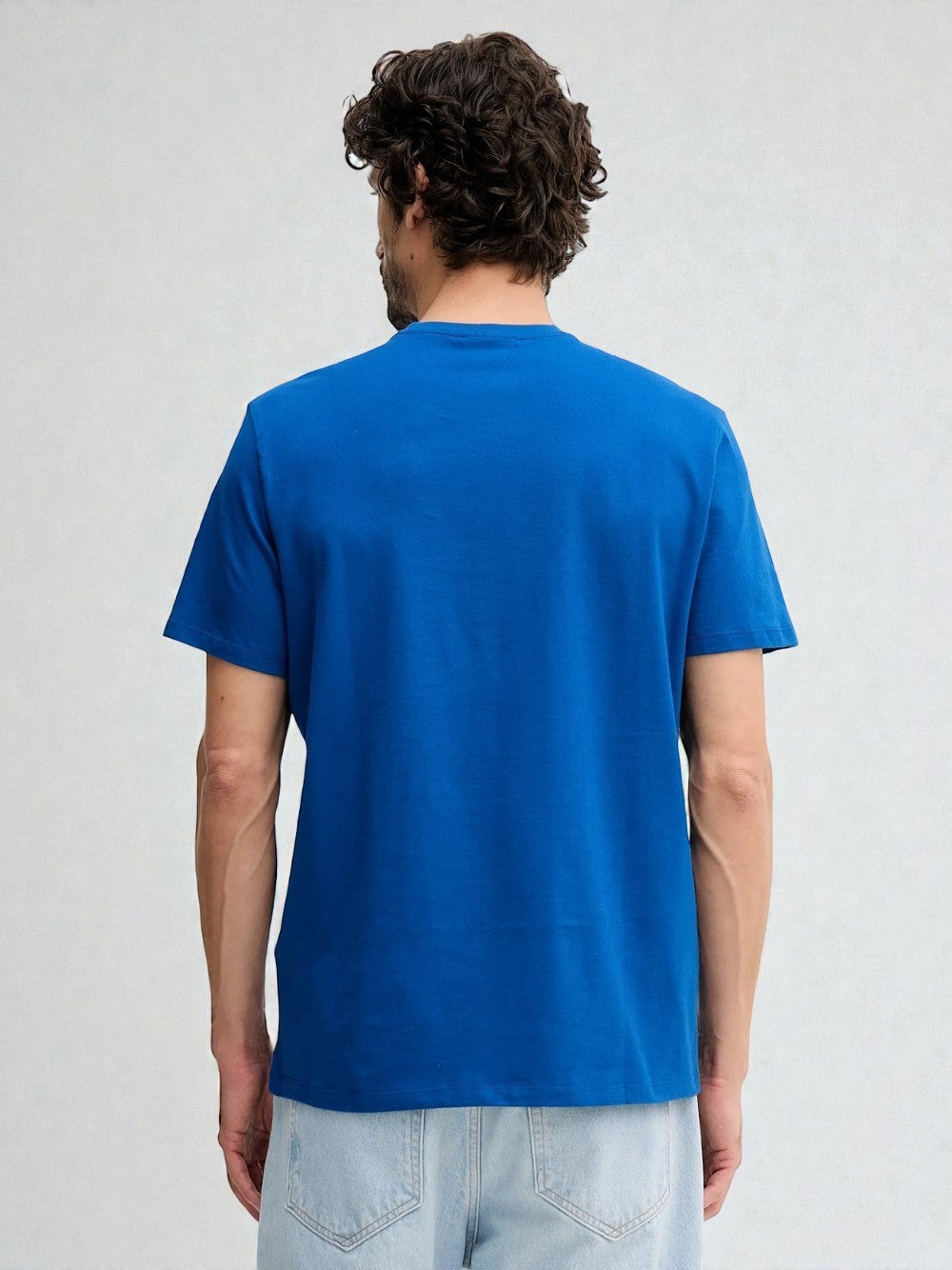 Calvin Klein T-Shirt Monogram Logo Blu