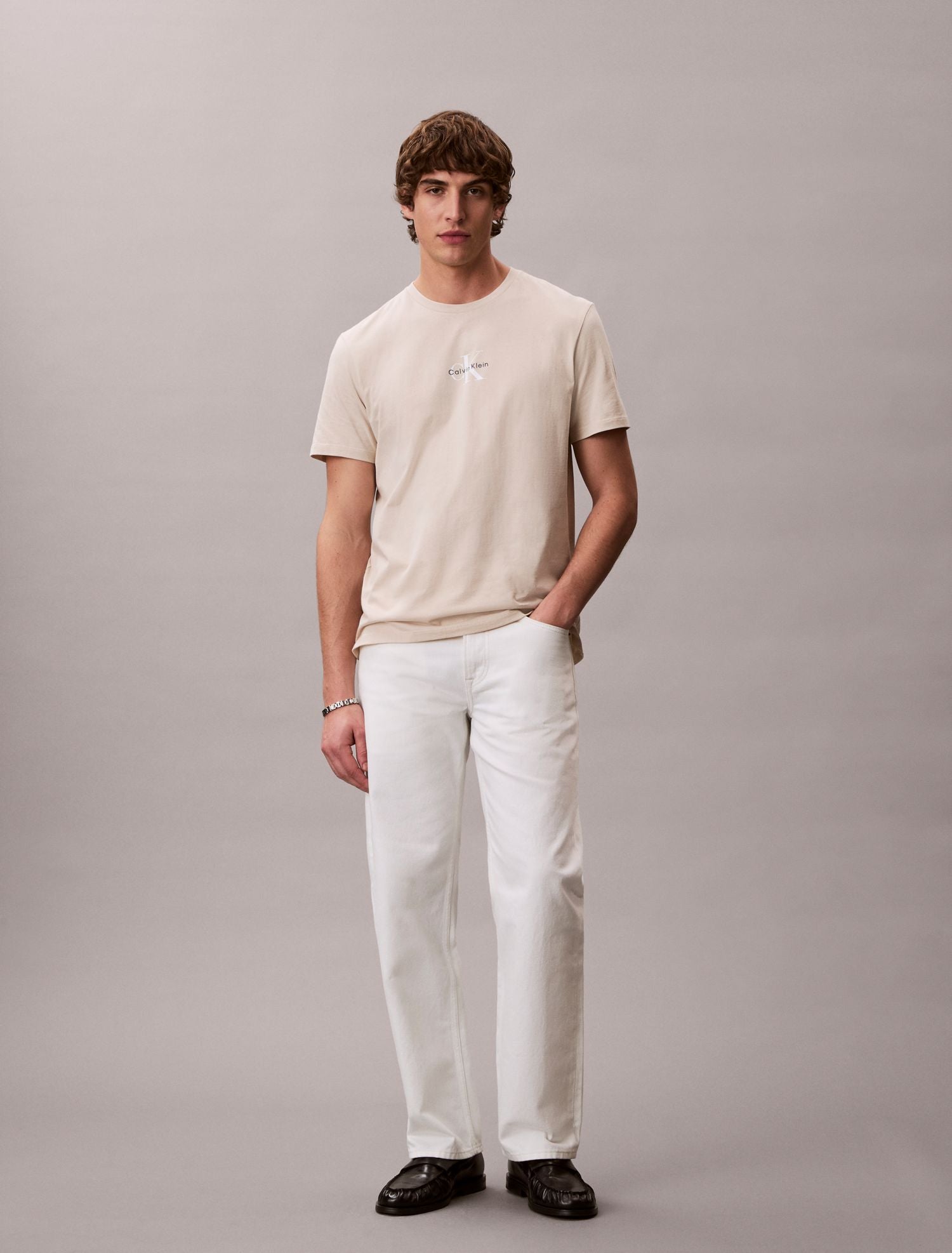 Calvin Klein T-Shirt Beige
