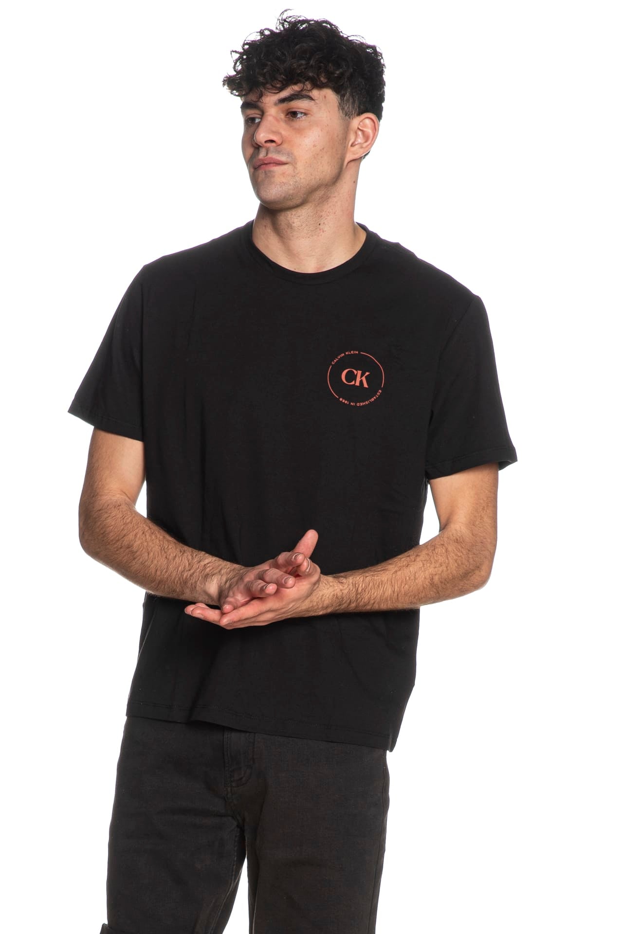Calvin Klein T-Shirt Whole Jeans Graphic Nero