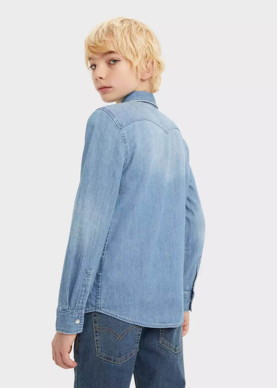 Camicia Barstow Western Ragazzo - Blu