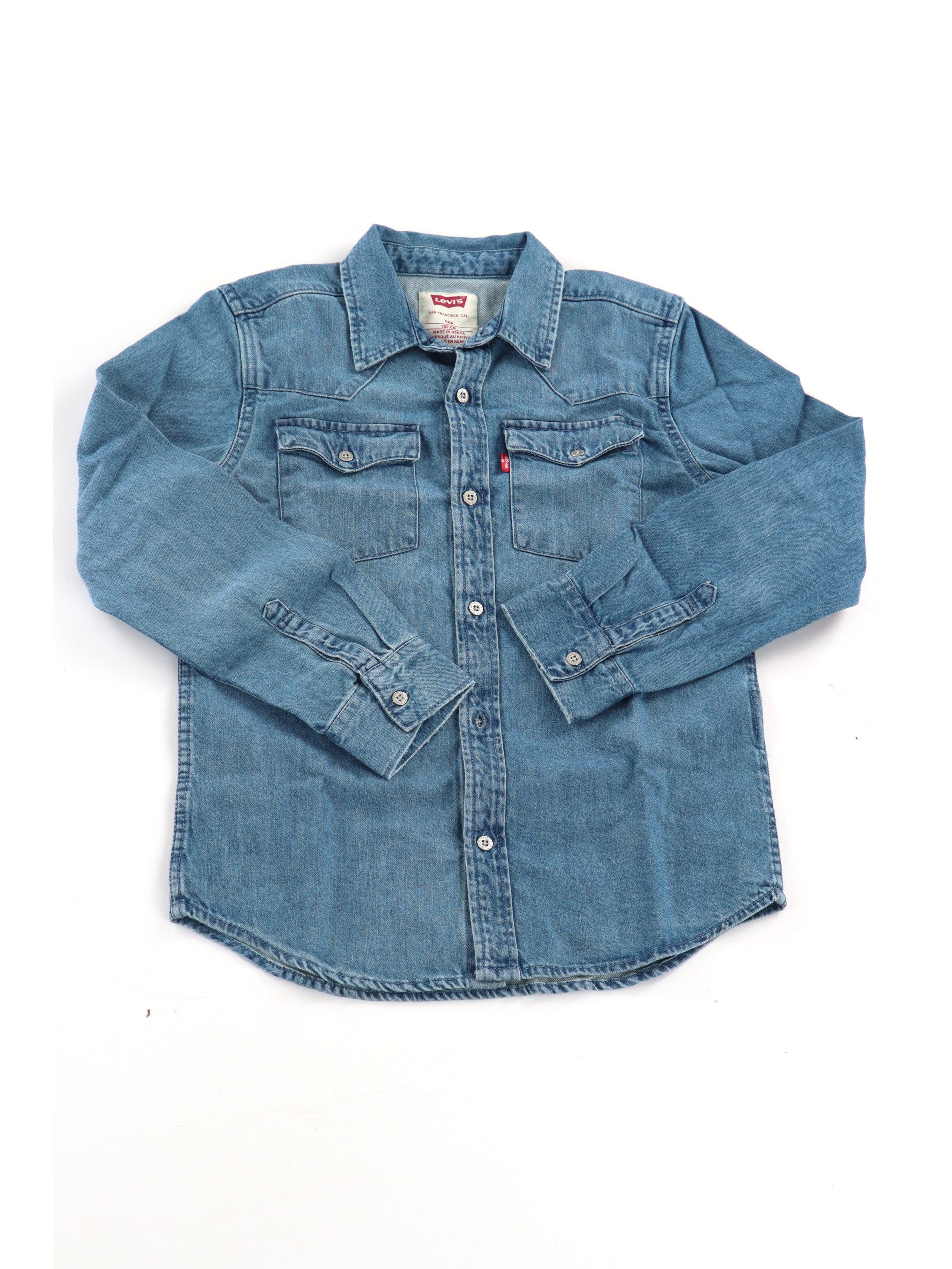 Camicia Barstow Western Ragazzo - Blu