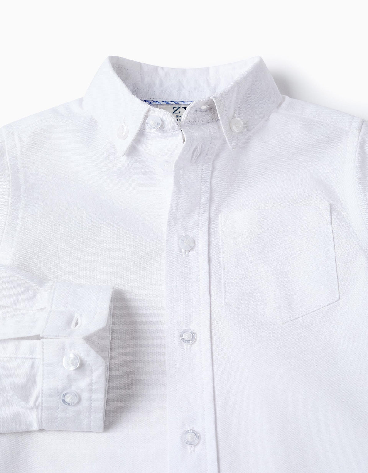 Zippy Camicia in Cotone Neonato - Bianco