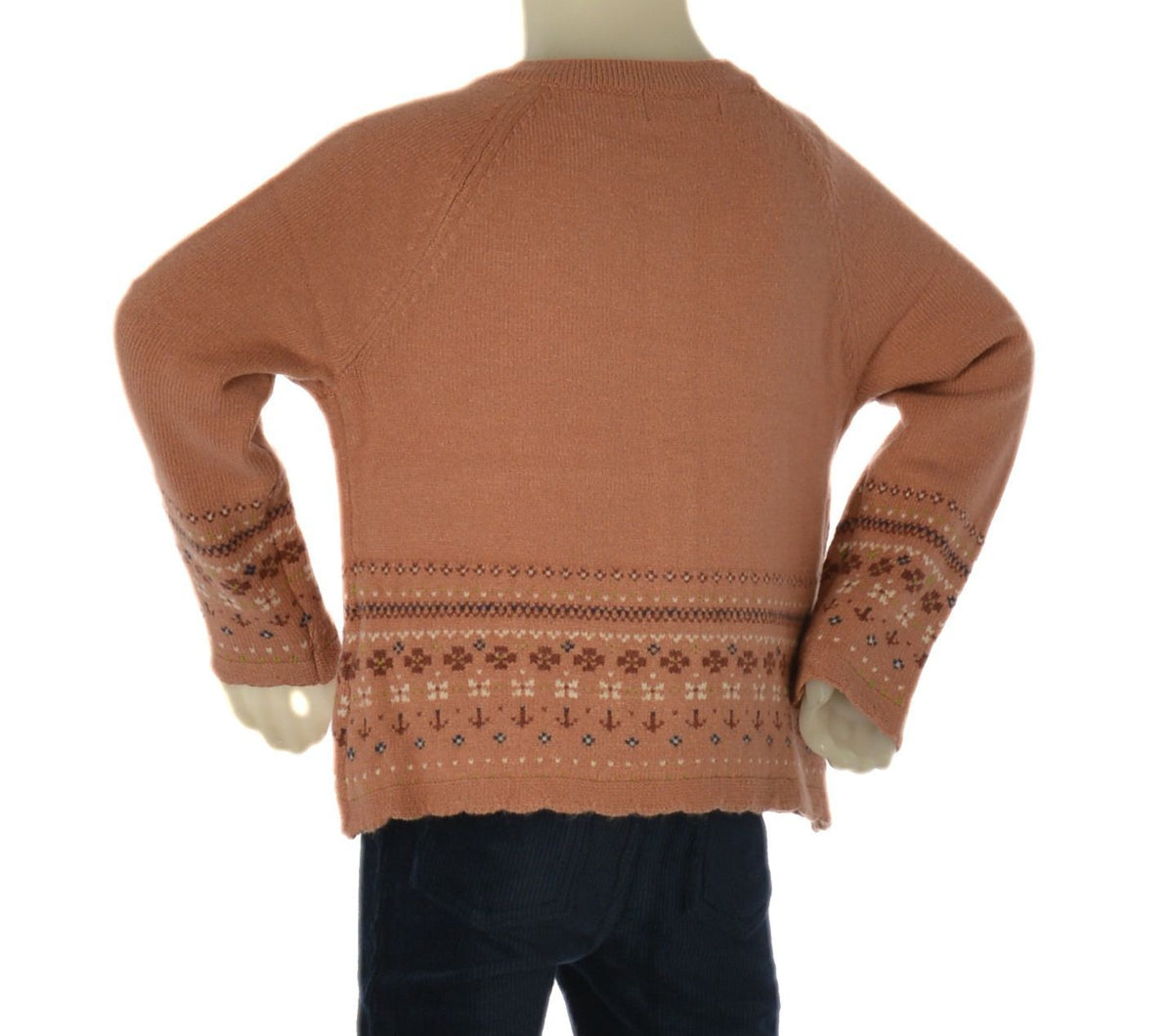 Zippy Cardigan Girocollo a Greche Neonata - Rosa