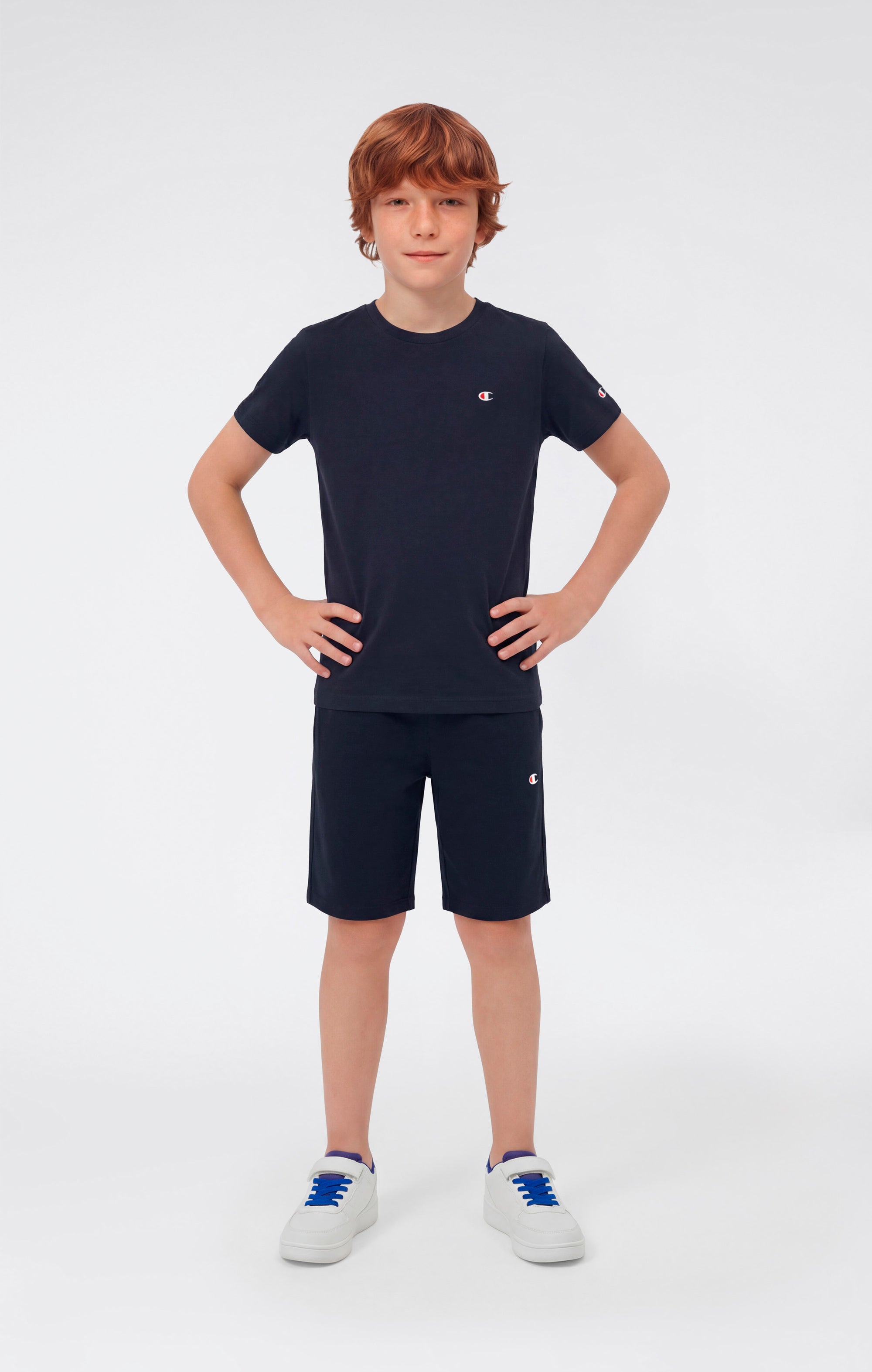 Champion Cotton Shorts Icons Blu
