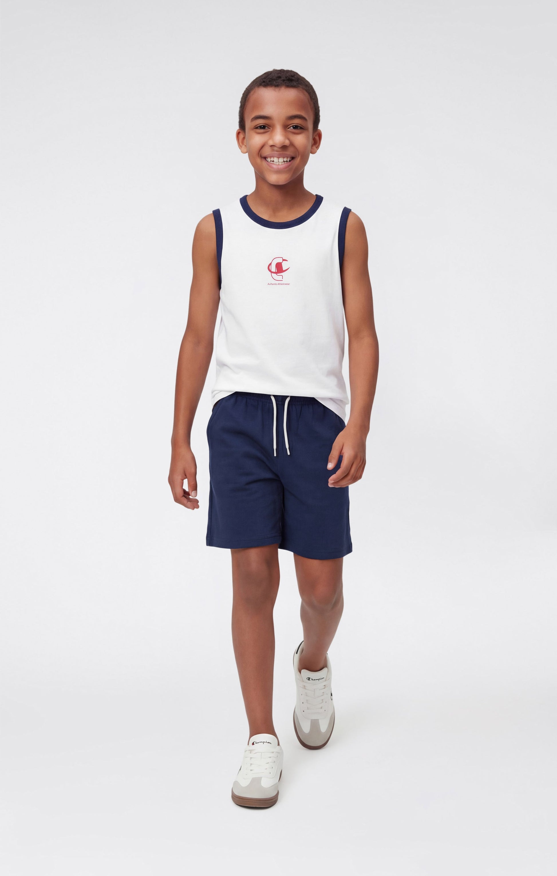 Champion Completo Sport Bianco/Blu Navy Bianco