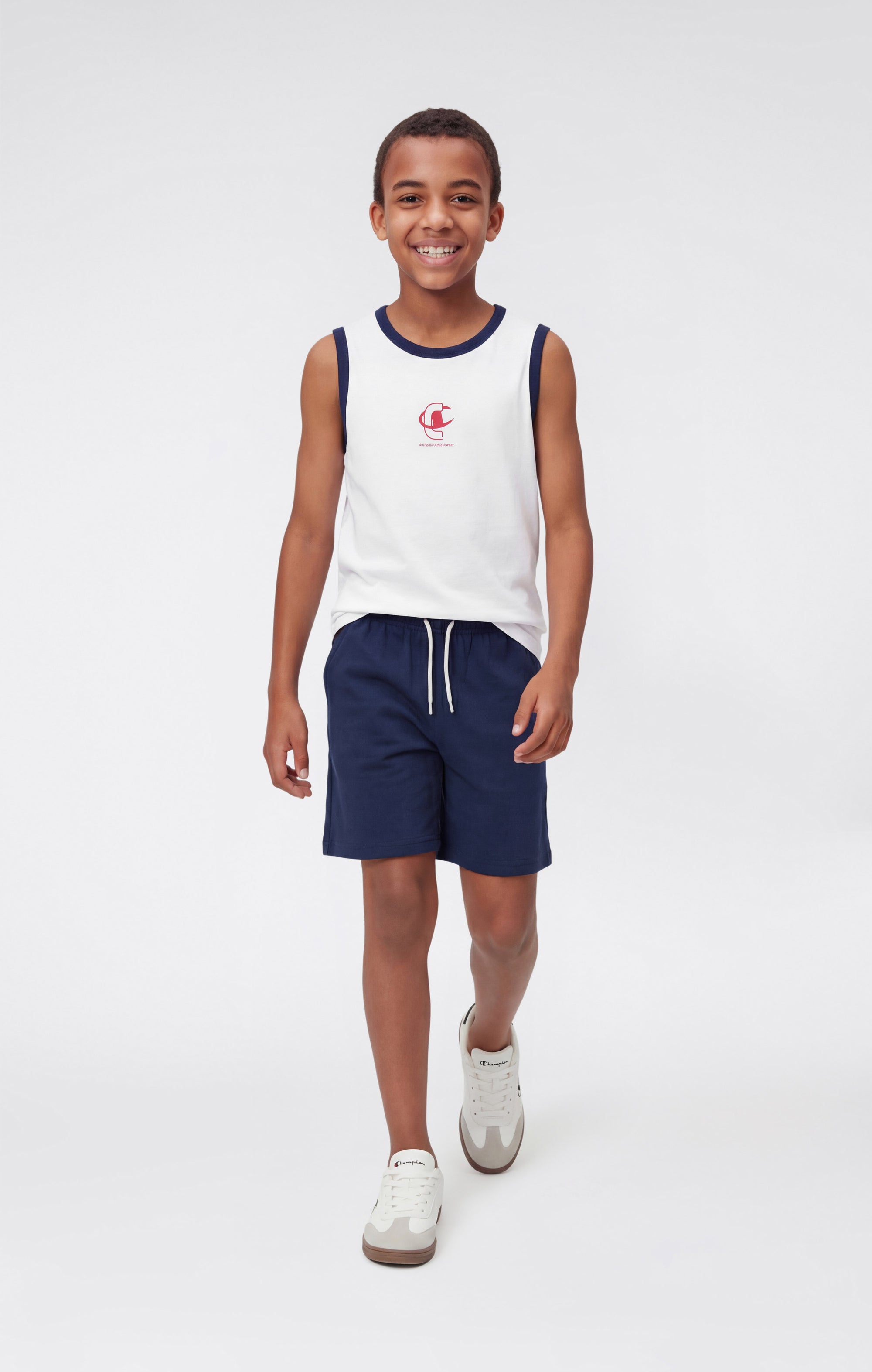 Champion Completo Sport Bianco/Blu Navy Bianco