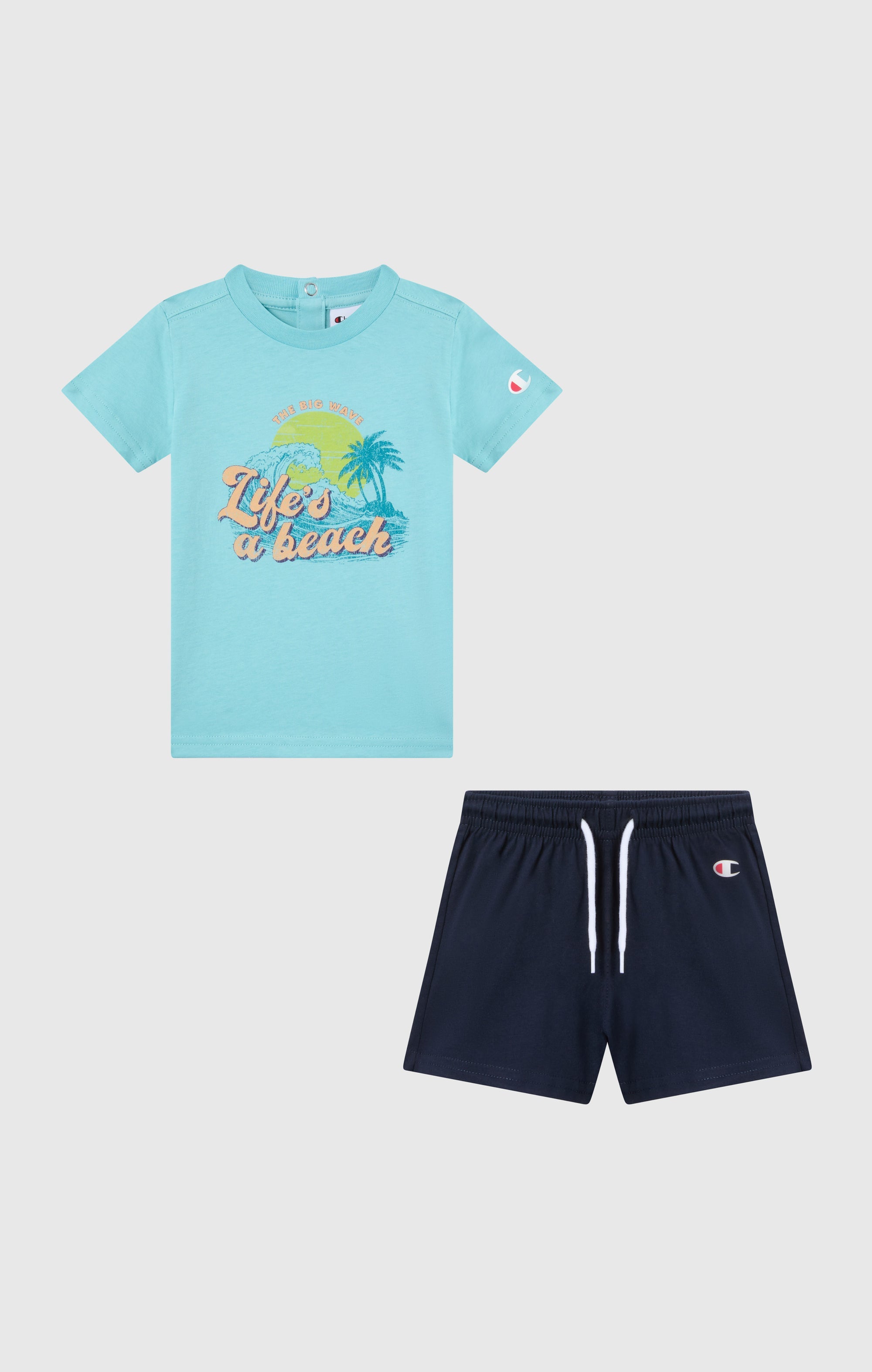Champion Graphic Set Neonato Blu