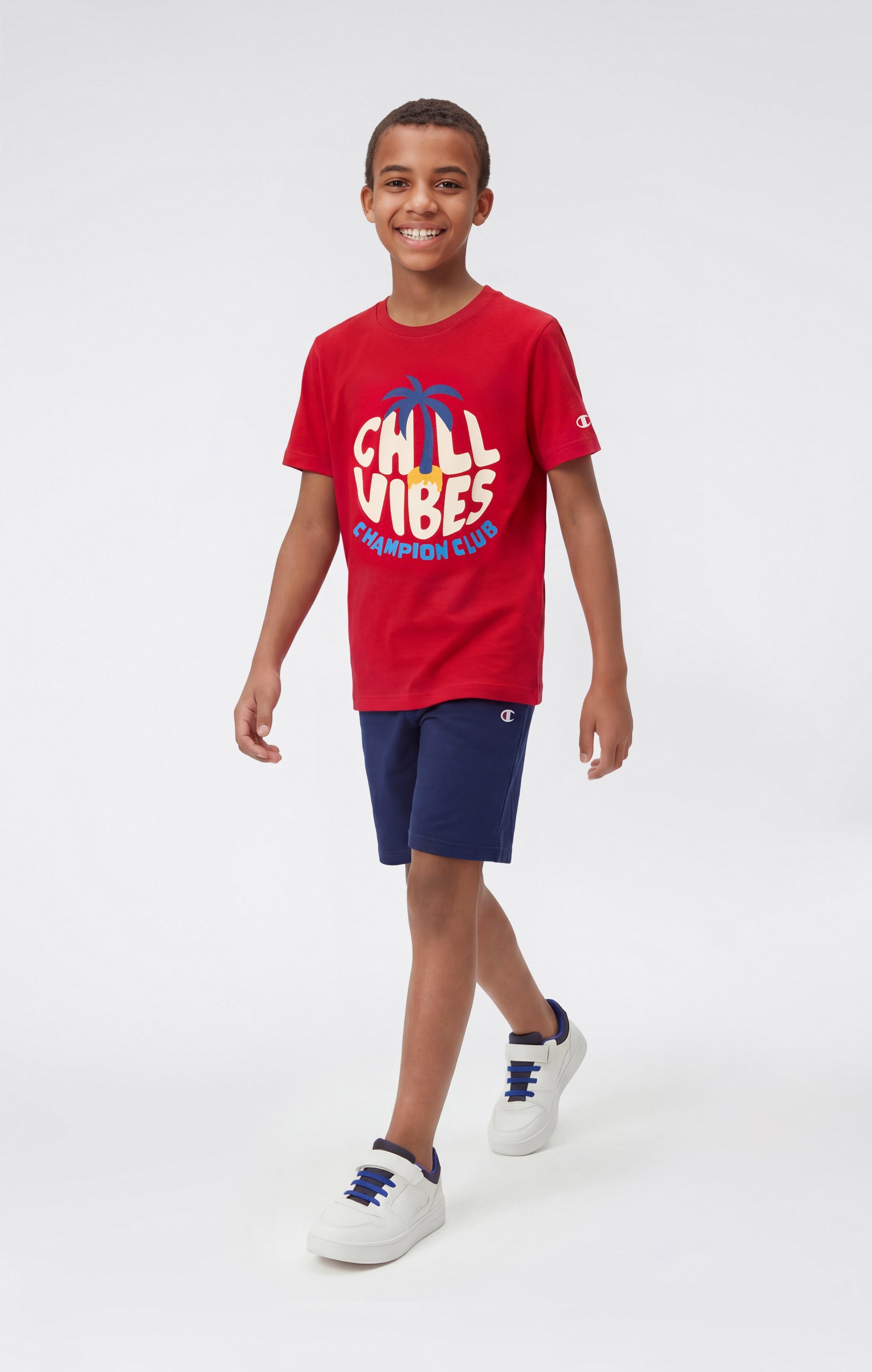 Champion T-Shirt e Shorts Rosso
