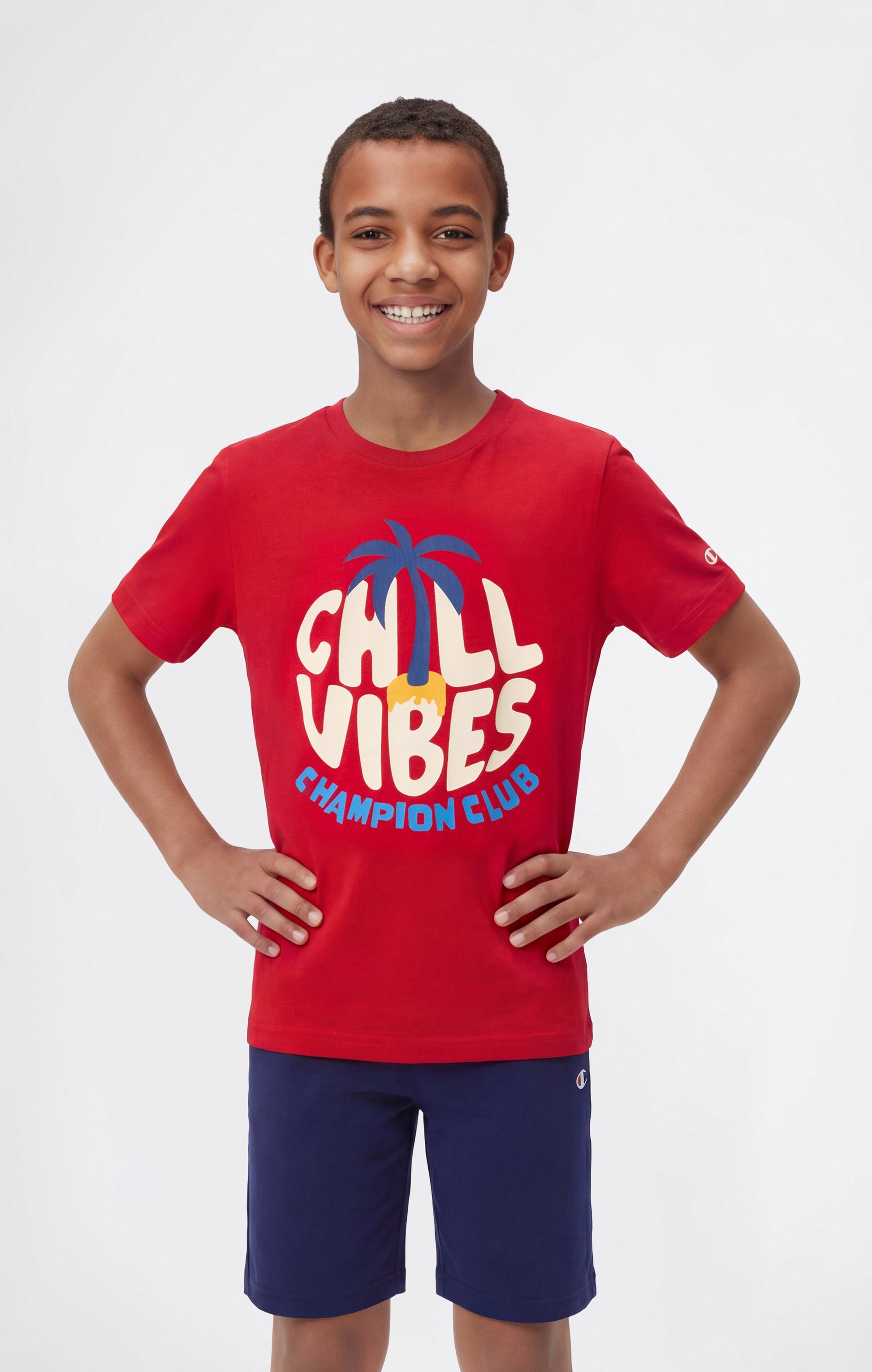 Champion T-Shirt e Shorts Rosso
