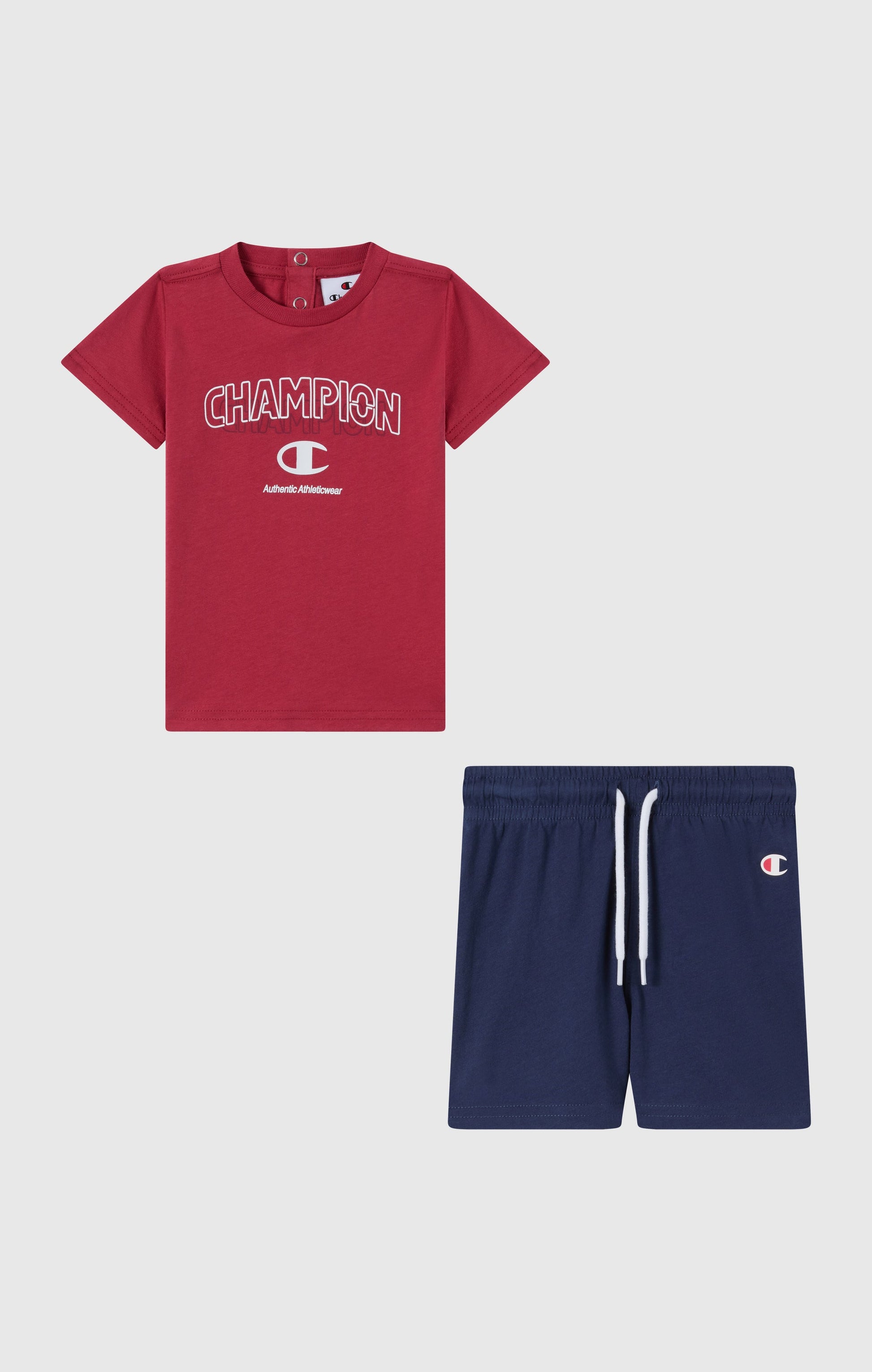 Champion T-Shirt e Shorts Rosso