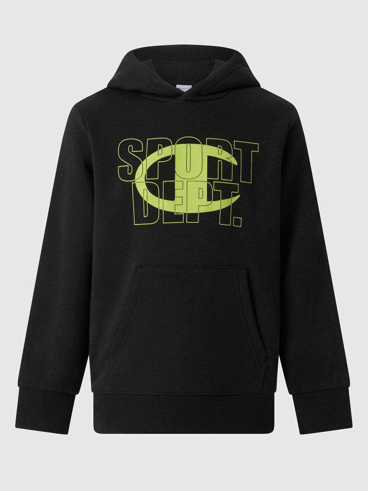 Champion Felpa con Cappuccio e Grafica - Nero