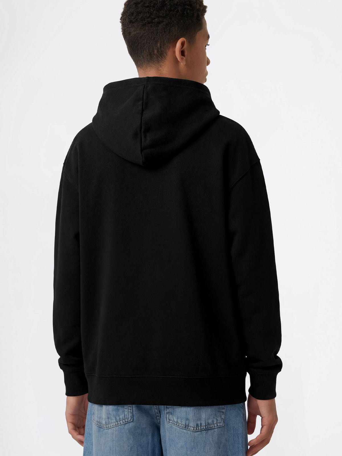 Champion Felpa con Cappuccio e Grafica - Nero