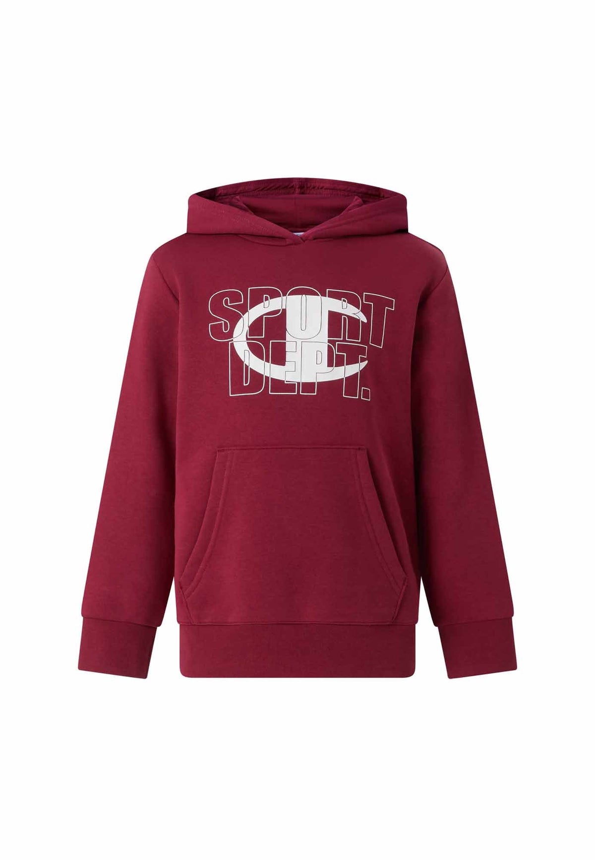 Champion Felpa con Cappuccio e Grafica - Rosso