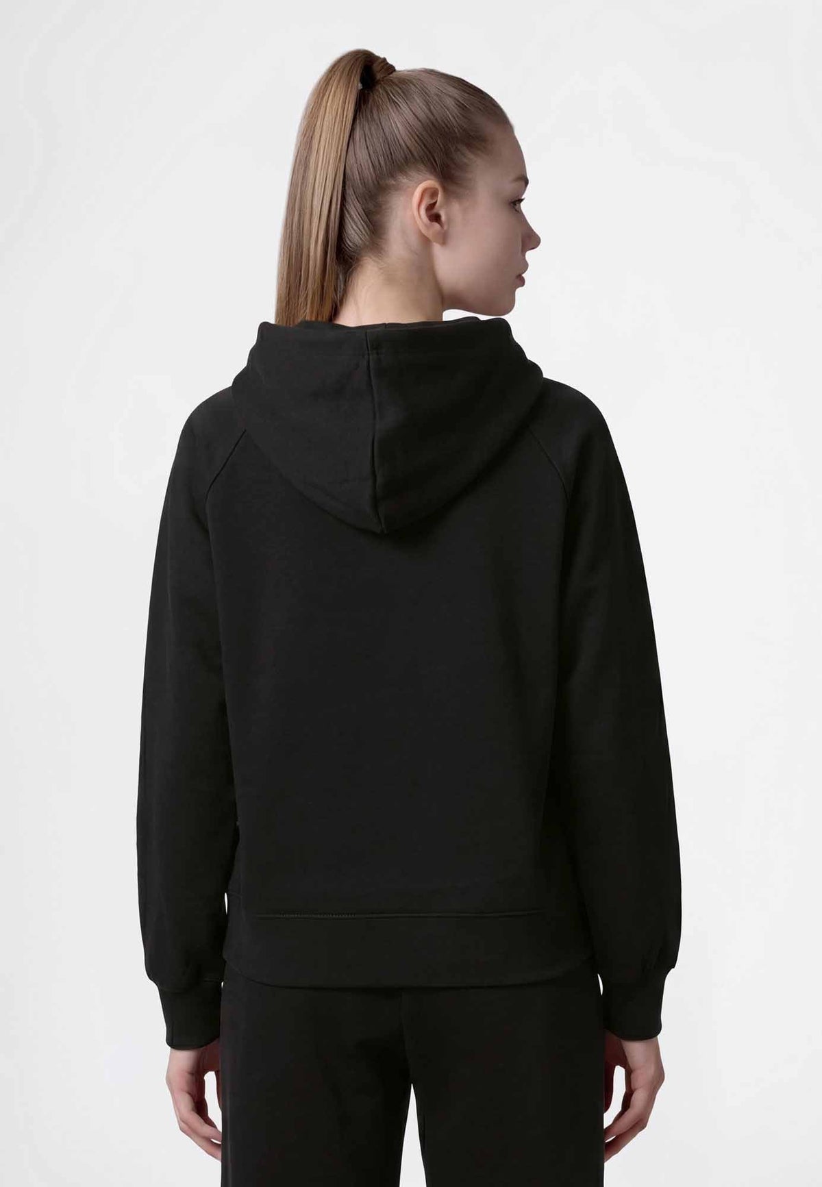 Champion Felpa con Cappuccio e Logo - Nero
