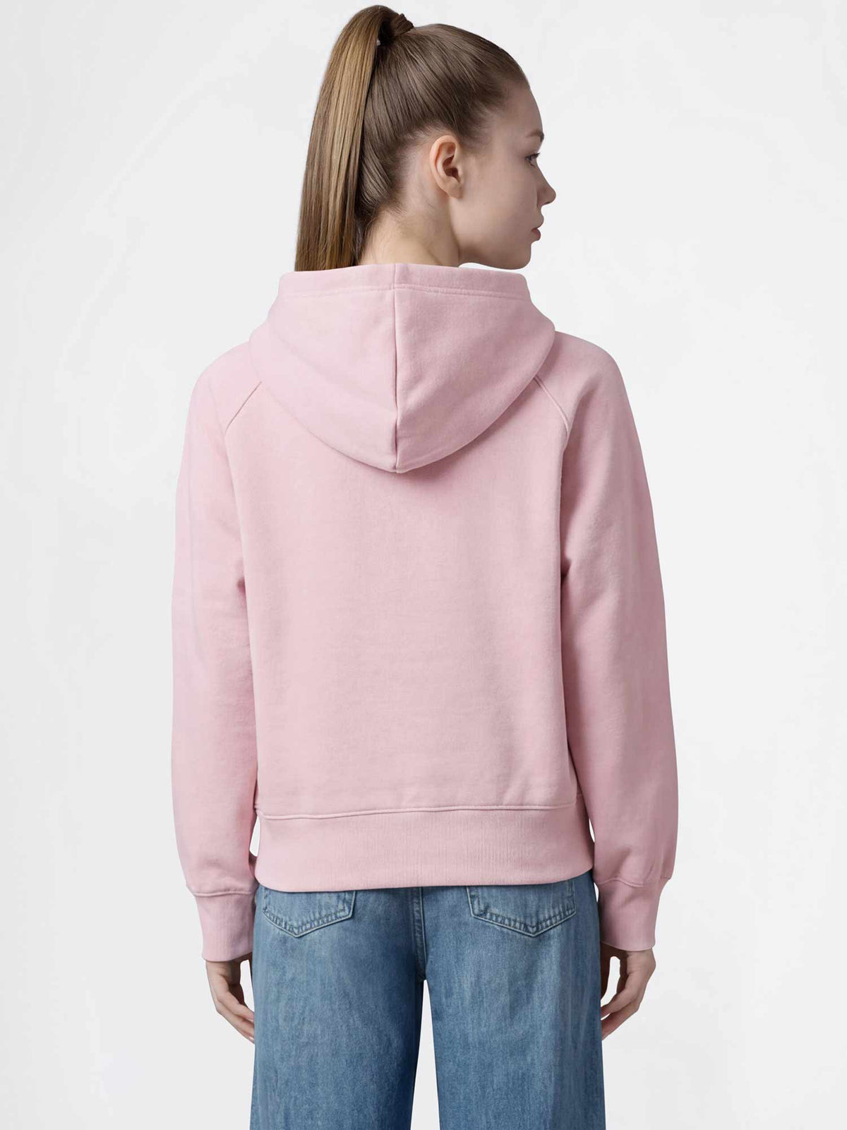 Champion Felpa con Cappuccio e Logo - Rosa