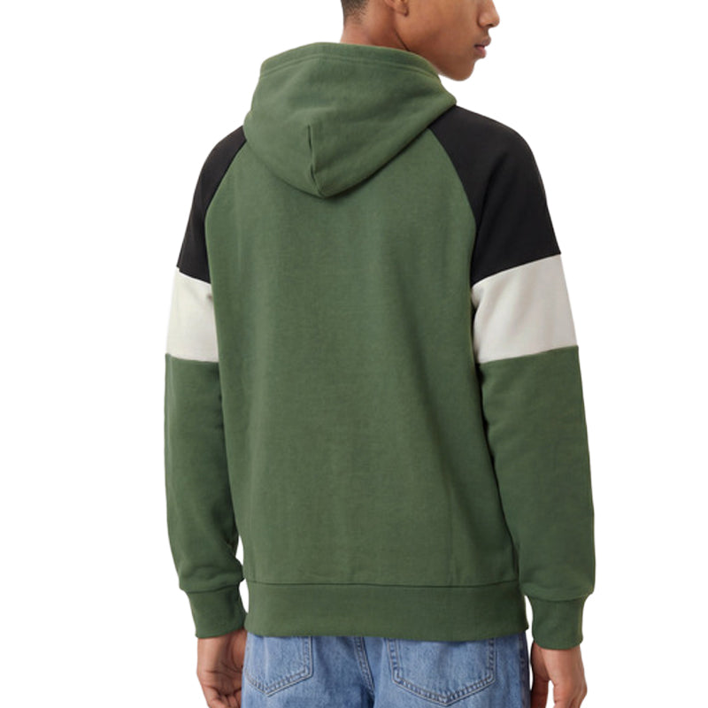 Champion Felpa Full Zip con Cappuccio e Interno Garzato - Verde Militare