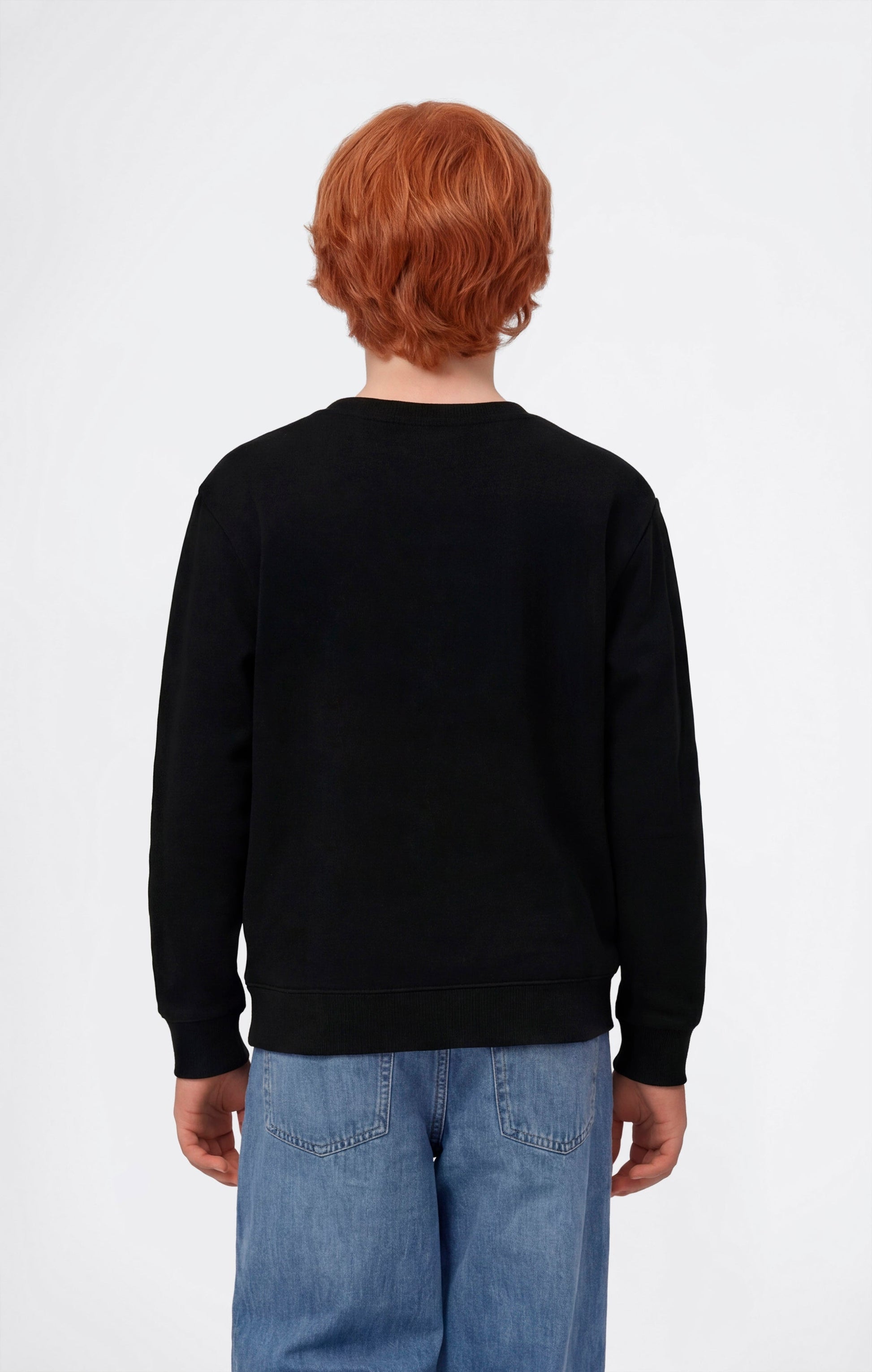 Champion Girocollo con Stampa Puff Nero