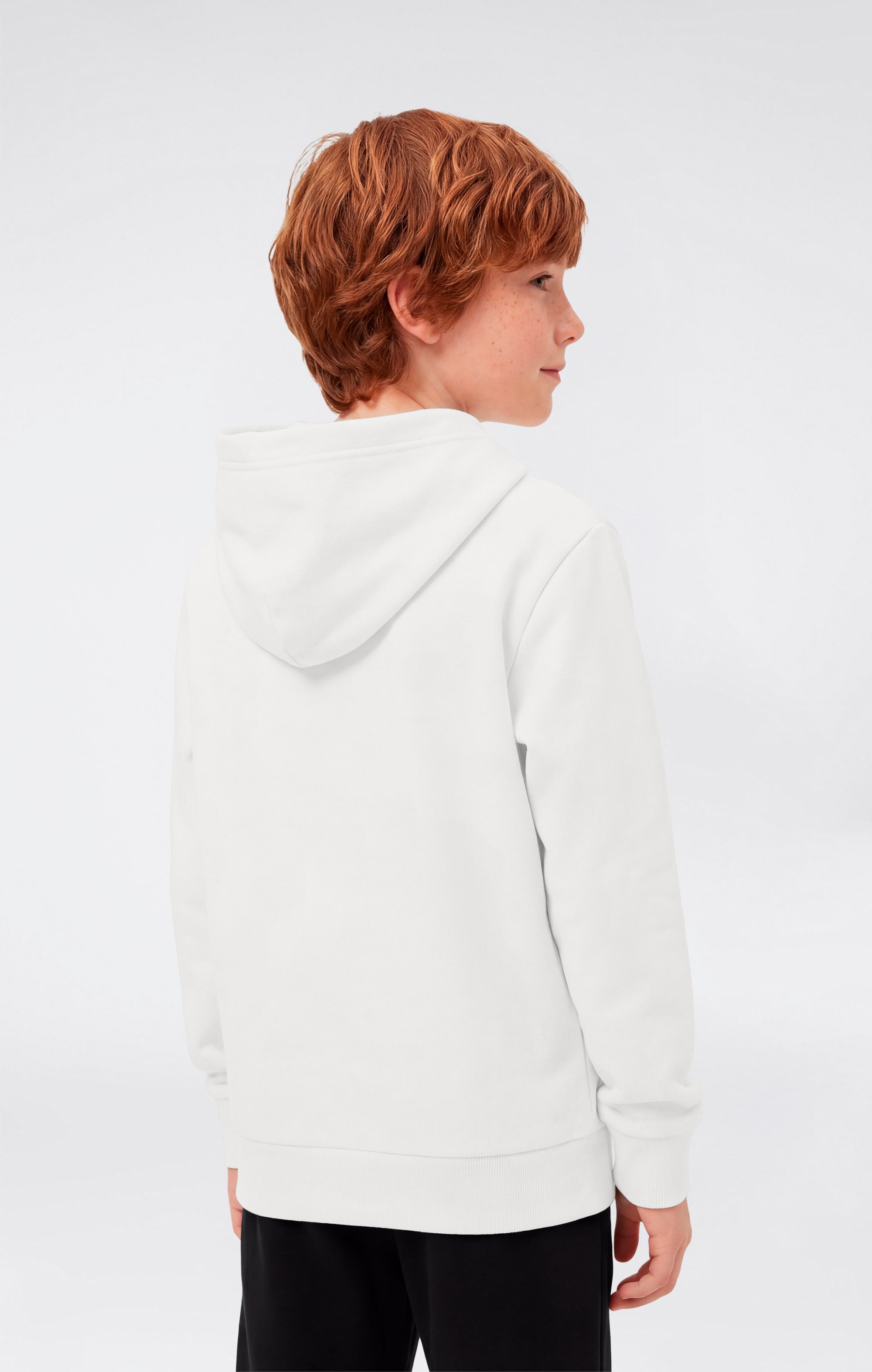 Champion Lightweight Hooded Maxi Logo Bianco