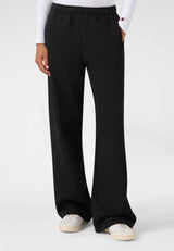 Pantaloni a Gamba Larga con Coulisse - Nero