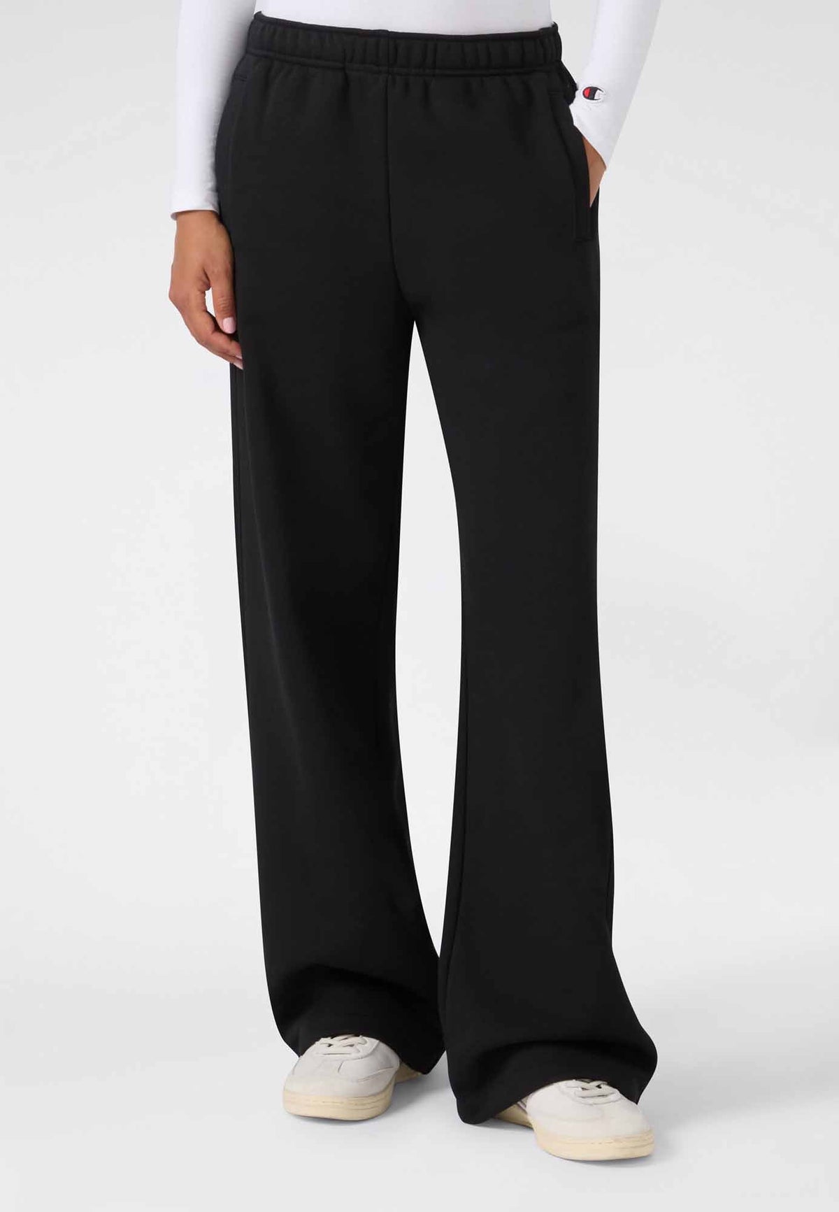 Champion Pantaloni a Gamba Larga con Coulisse - Nero