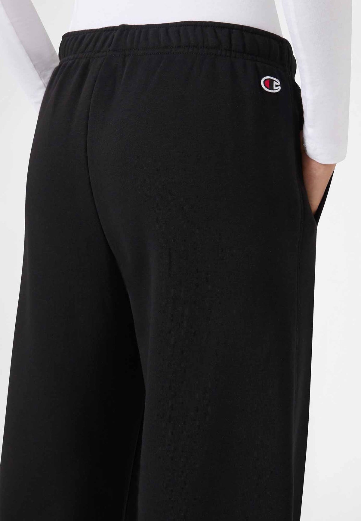 Champion Pantaloni a Gamba Larga con Coulisse - Nero