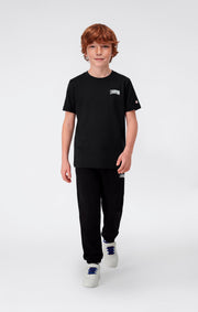 Champion Fitness Elastic Cuff Puff Print Nero